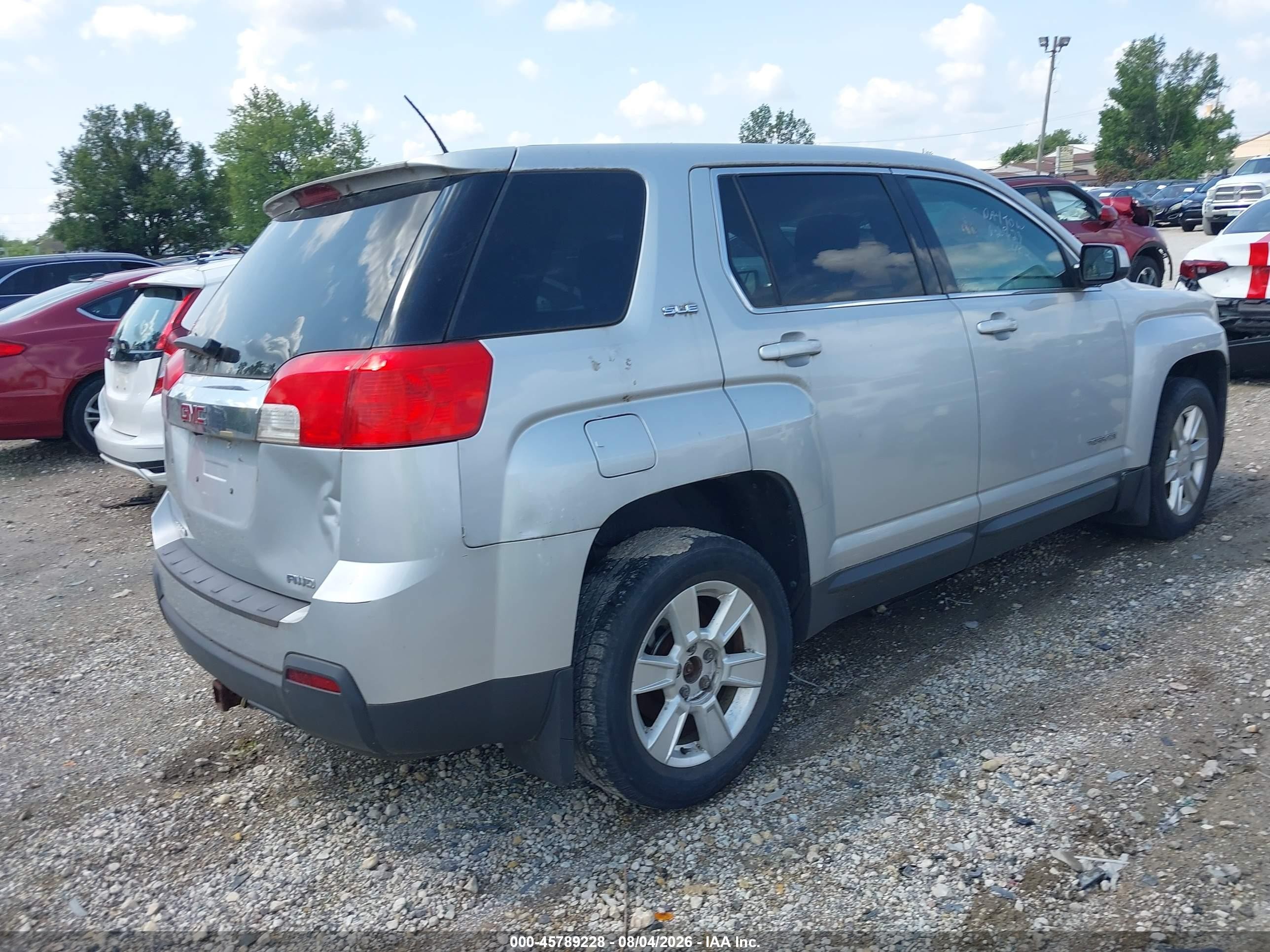 2013 Gmc Terrain Sle-1 Silver vin: 2GKFLREK0D6214648