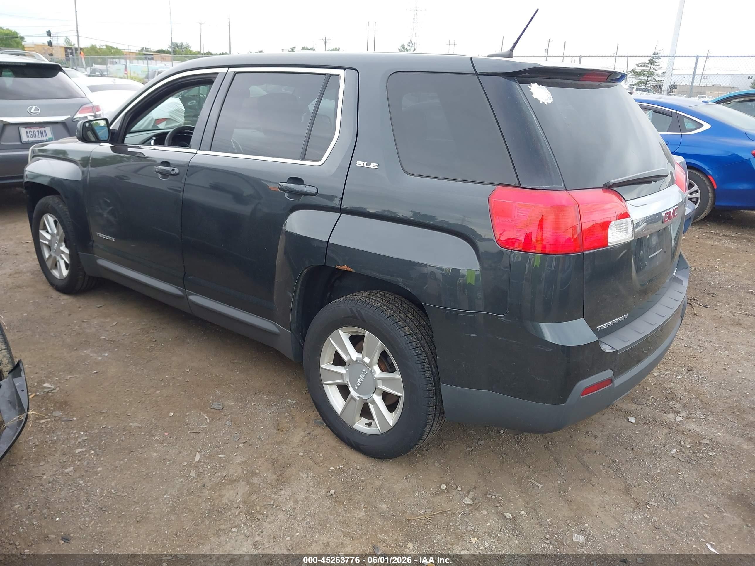 2013 Gmc Terrain Sle-1 Black vin: 2GKFLREK0D6227528