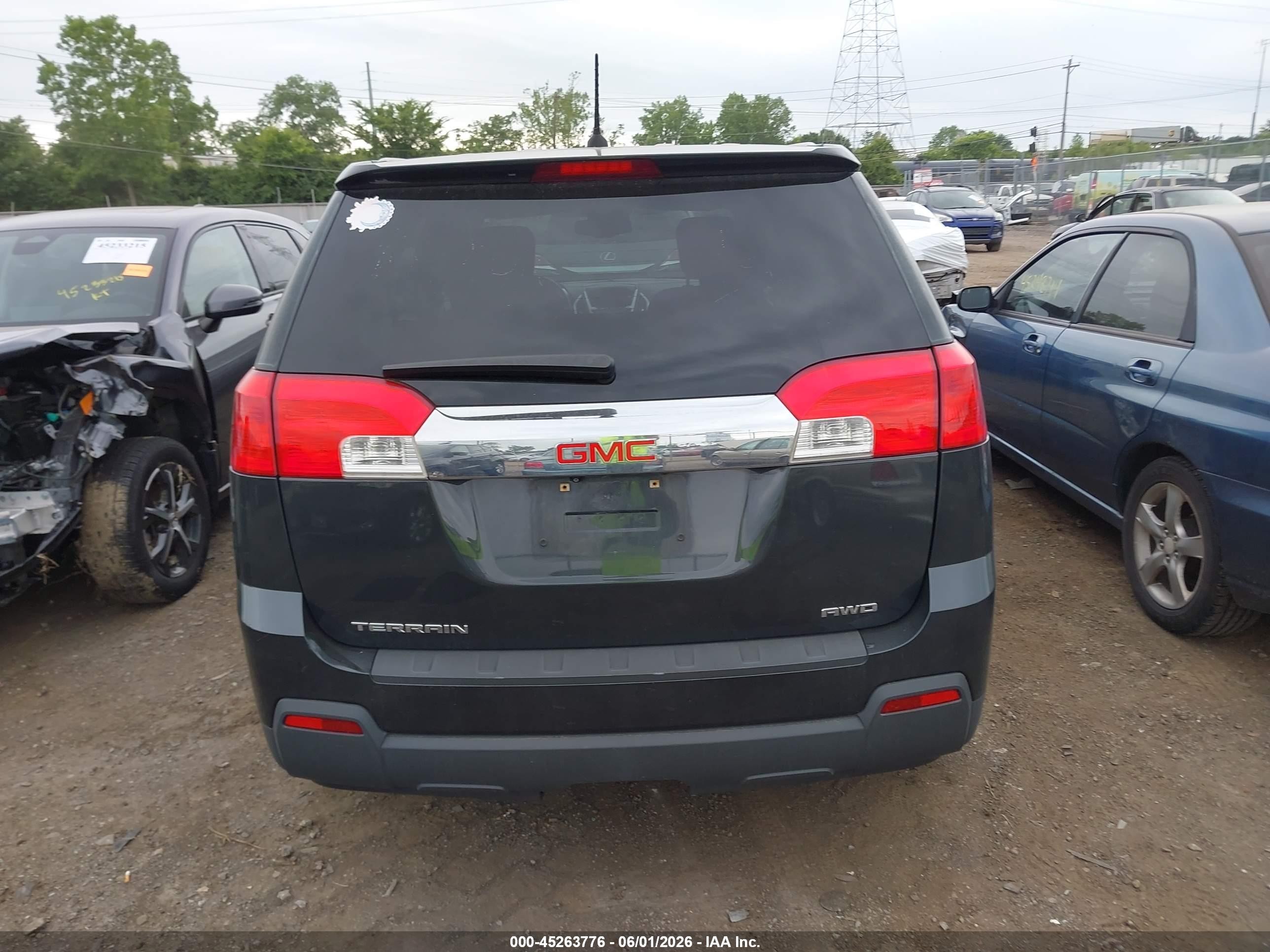 2013 Gmc Terrain Sle-1 Black vin: 2GKFLREK0D6227528