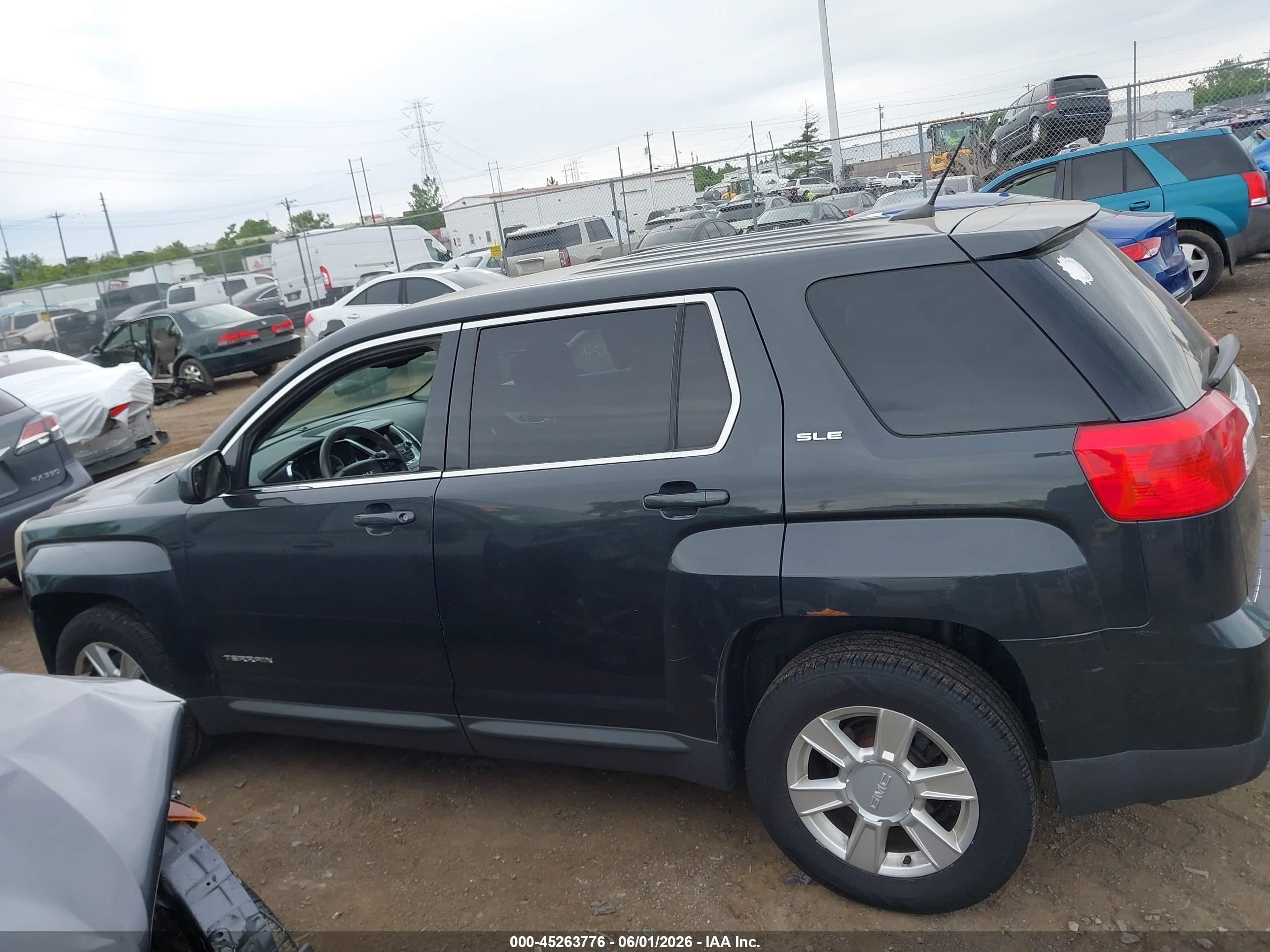 2013 Gmc Terrain Sle-1 Black vin: 2GKFLREK0D6227528