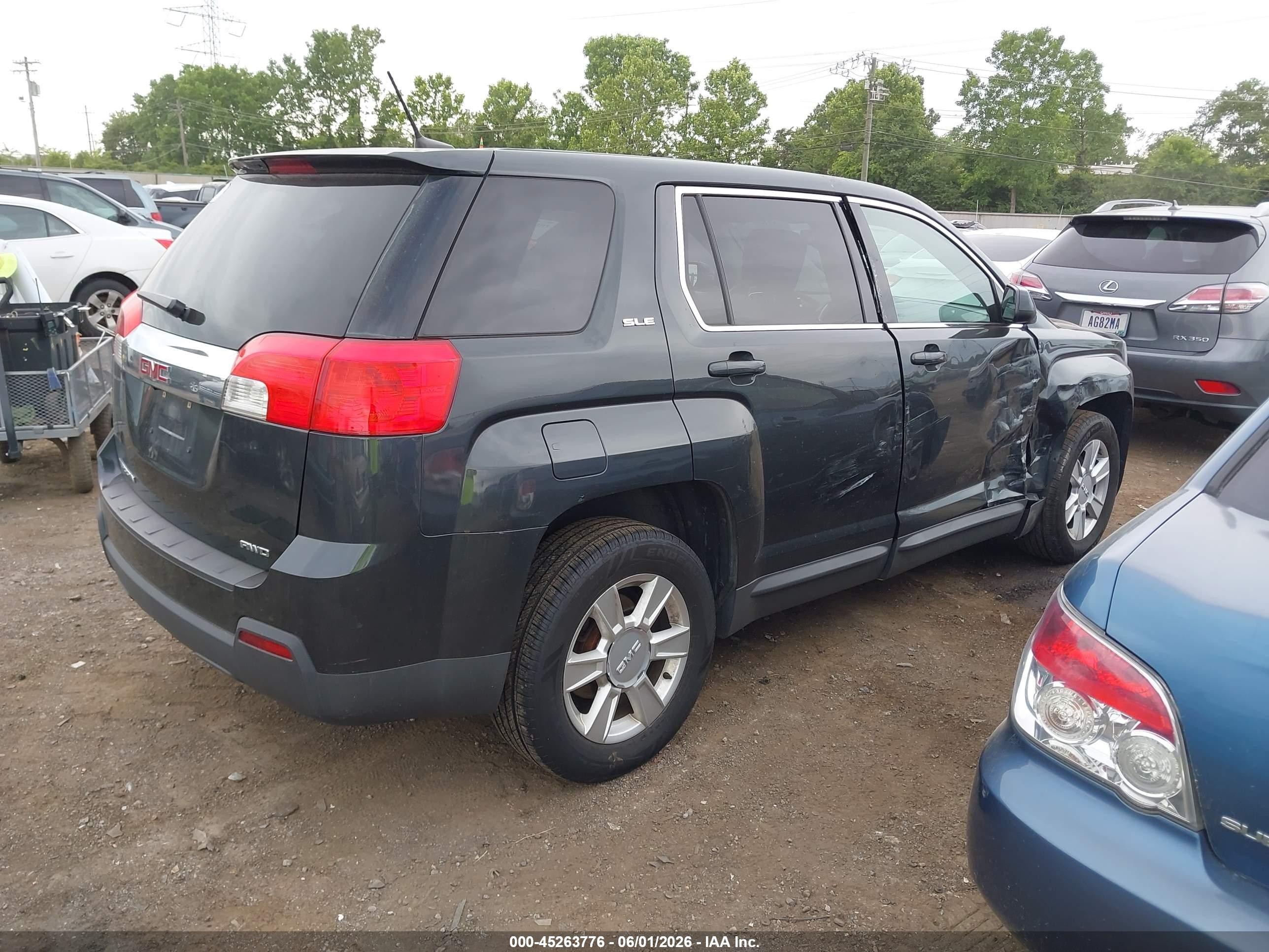2013 Gmc Terrain Sle-1 Black vin: 2GKFLREK0D6227528