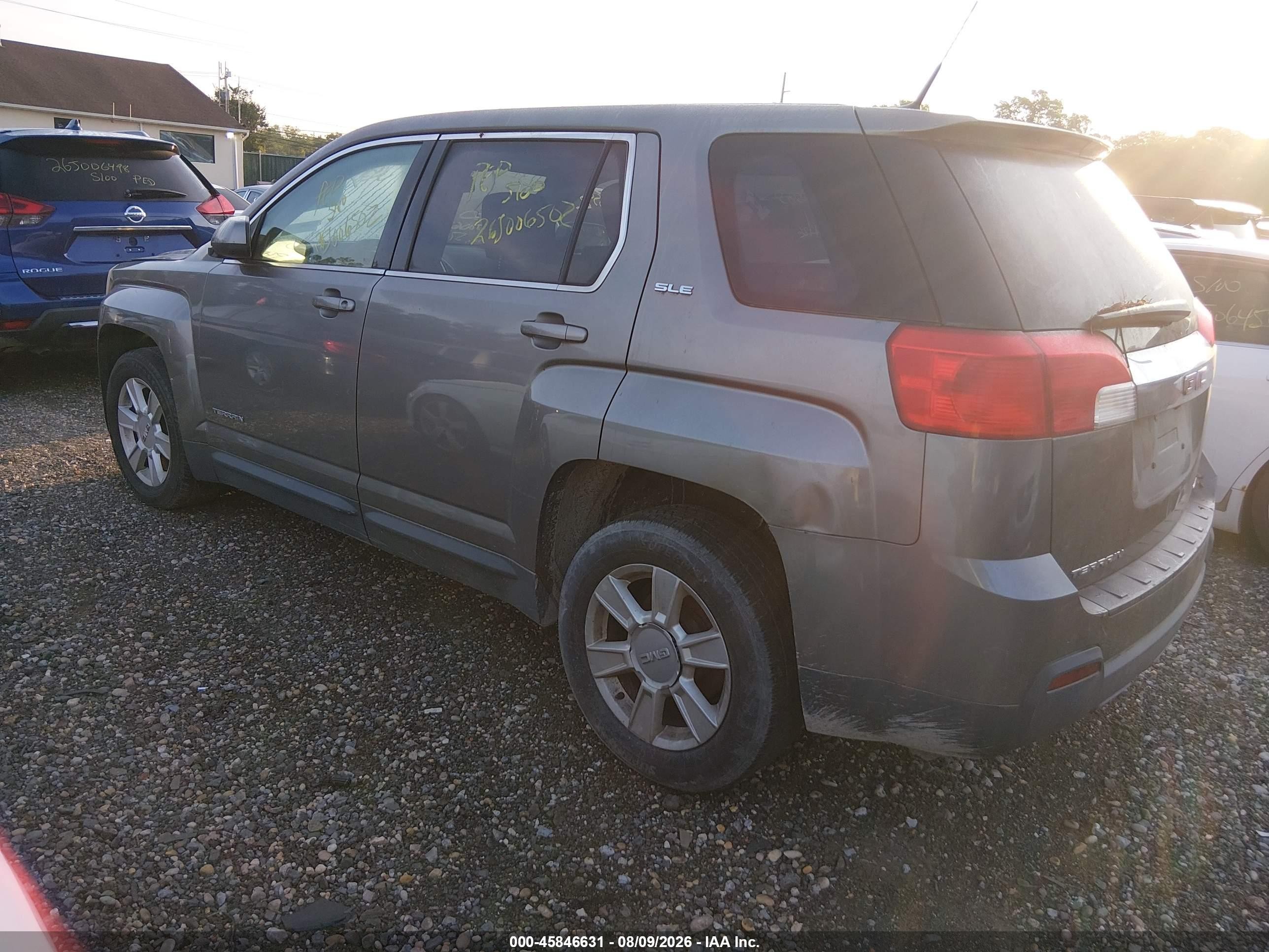 2012 Gmc Terrain Sle-1 Gray vin: 2GKFLREK2C6356160