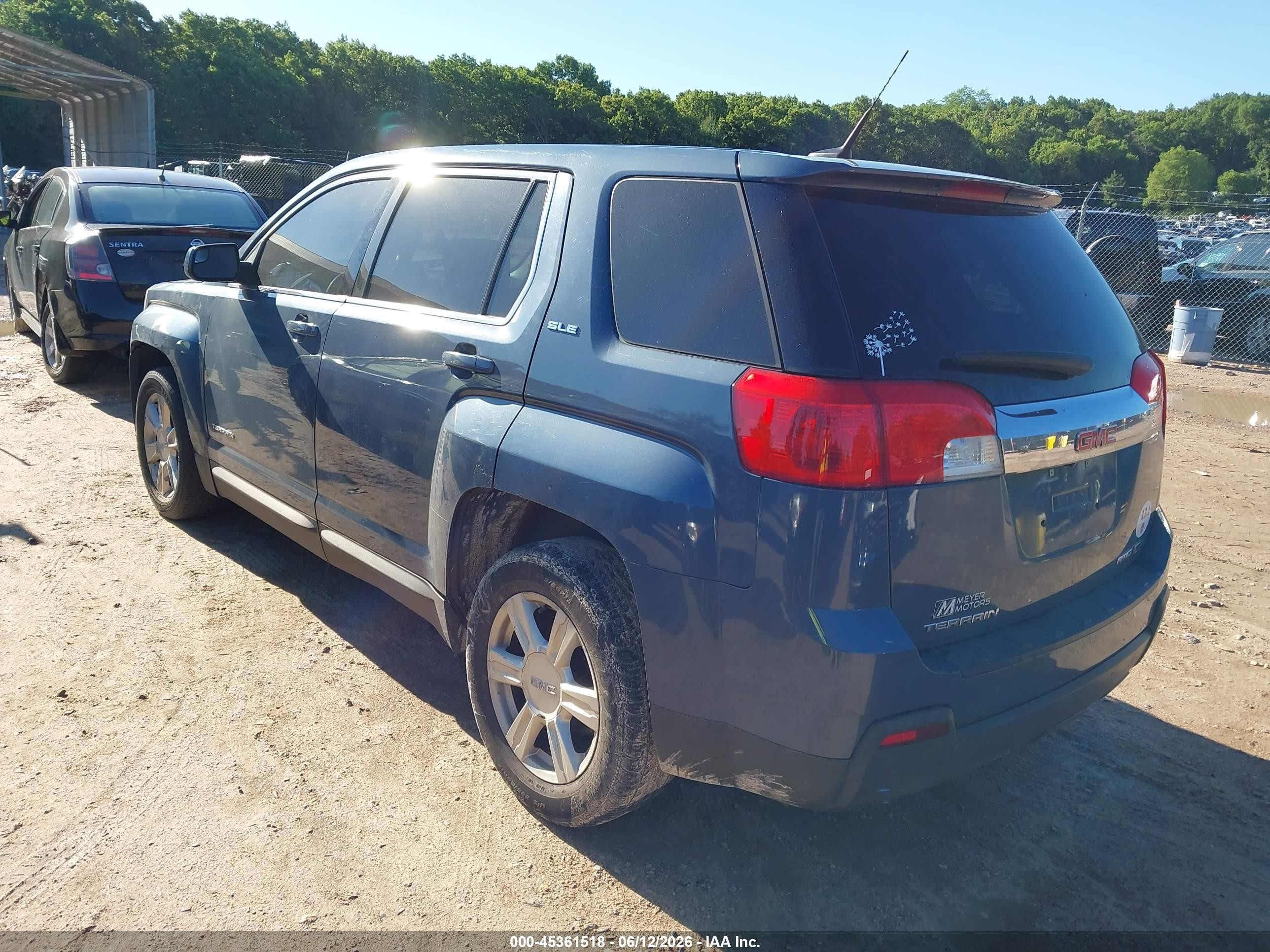 2012 Gmc Terrain Sle-1 Blue vin: 2GKFLREK4C6157062