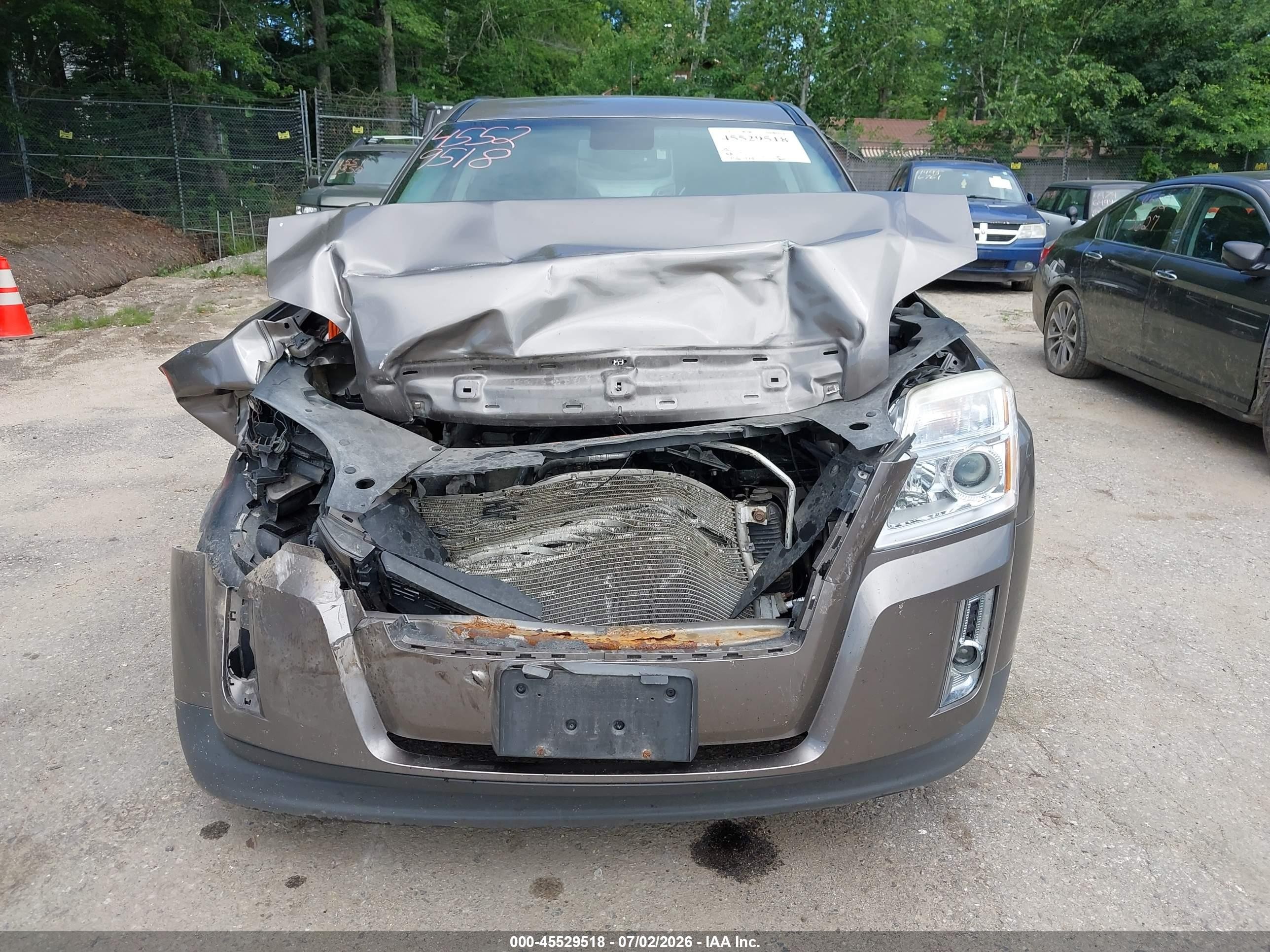 2012 Gmc Terrain Sle-1 Серый vin: 2GKFLREK4C6234500
