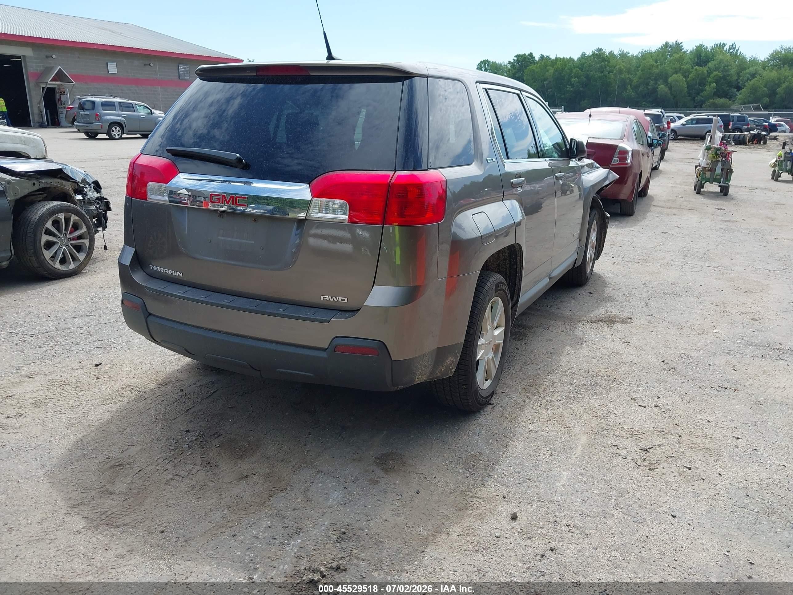 2012 Gmc Terrain Sle-1 Серый vin: 2GKFLREK4C6234500
