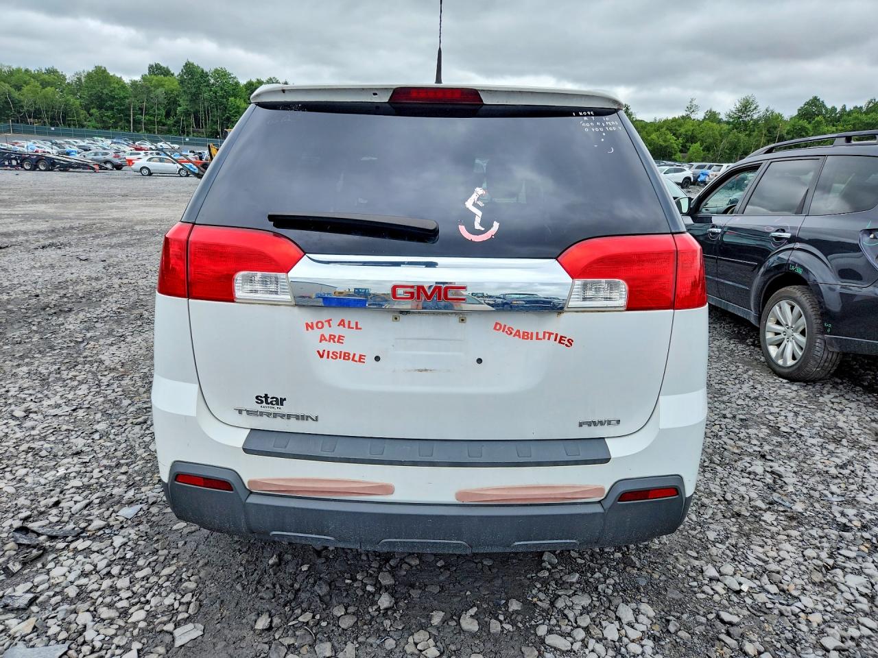 2012 Gmc Terrain Sle White vin: 2GKFLREK4C6305503