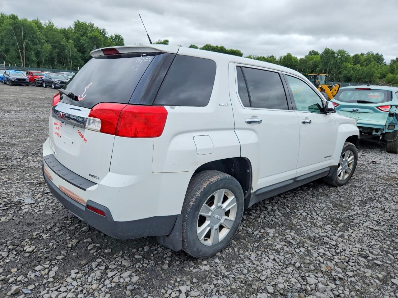 2012 Gmc Terrain Sle White vin: 2GKFLREK4C6305503