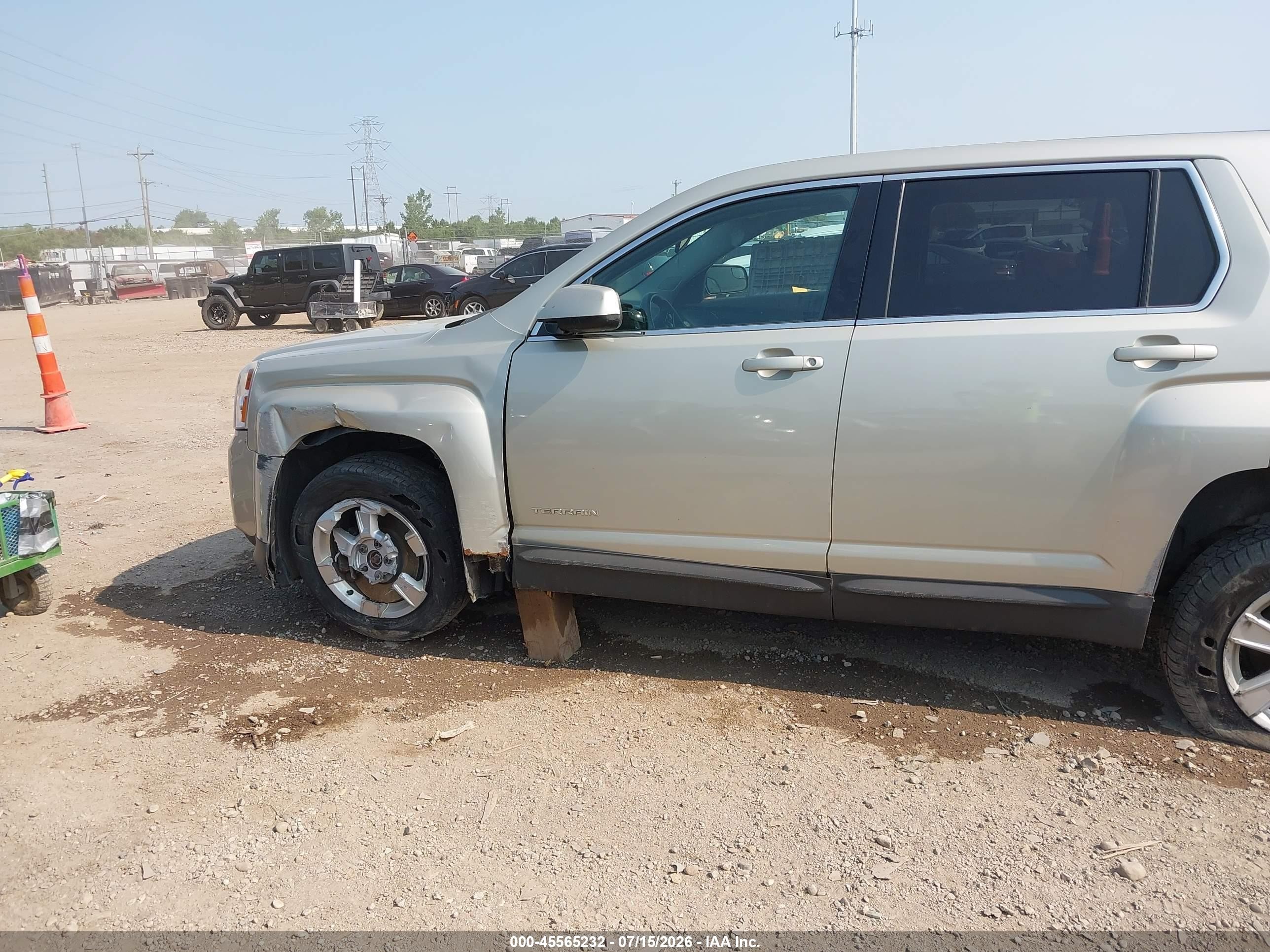 2013 Gmc Terrain Sle-1 Gold vin: 2GKFLREK4D6389095