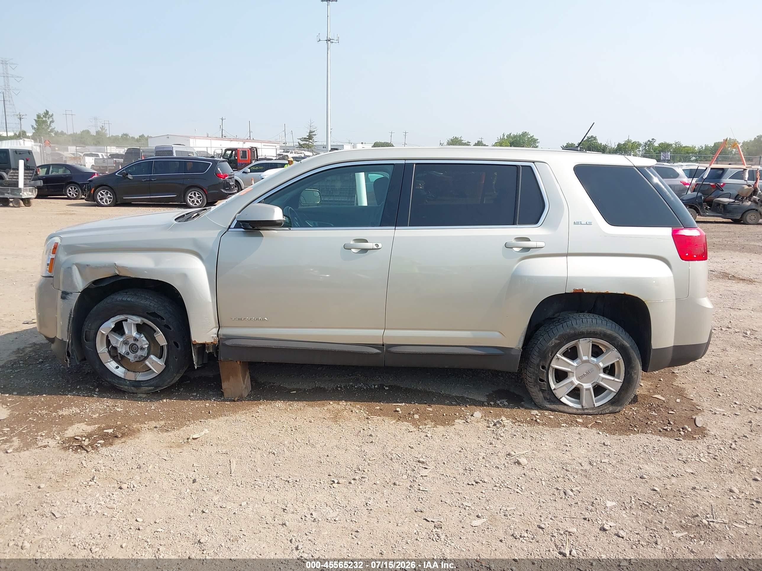 2013 Gmc Terrain Sle-1 Gold vin: 2GKFLREK4D6389095