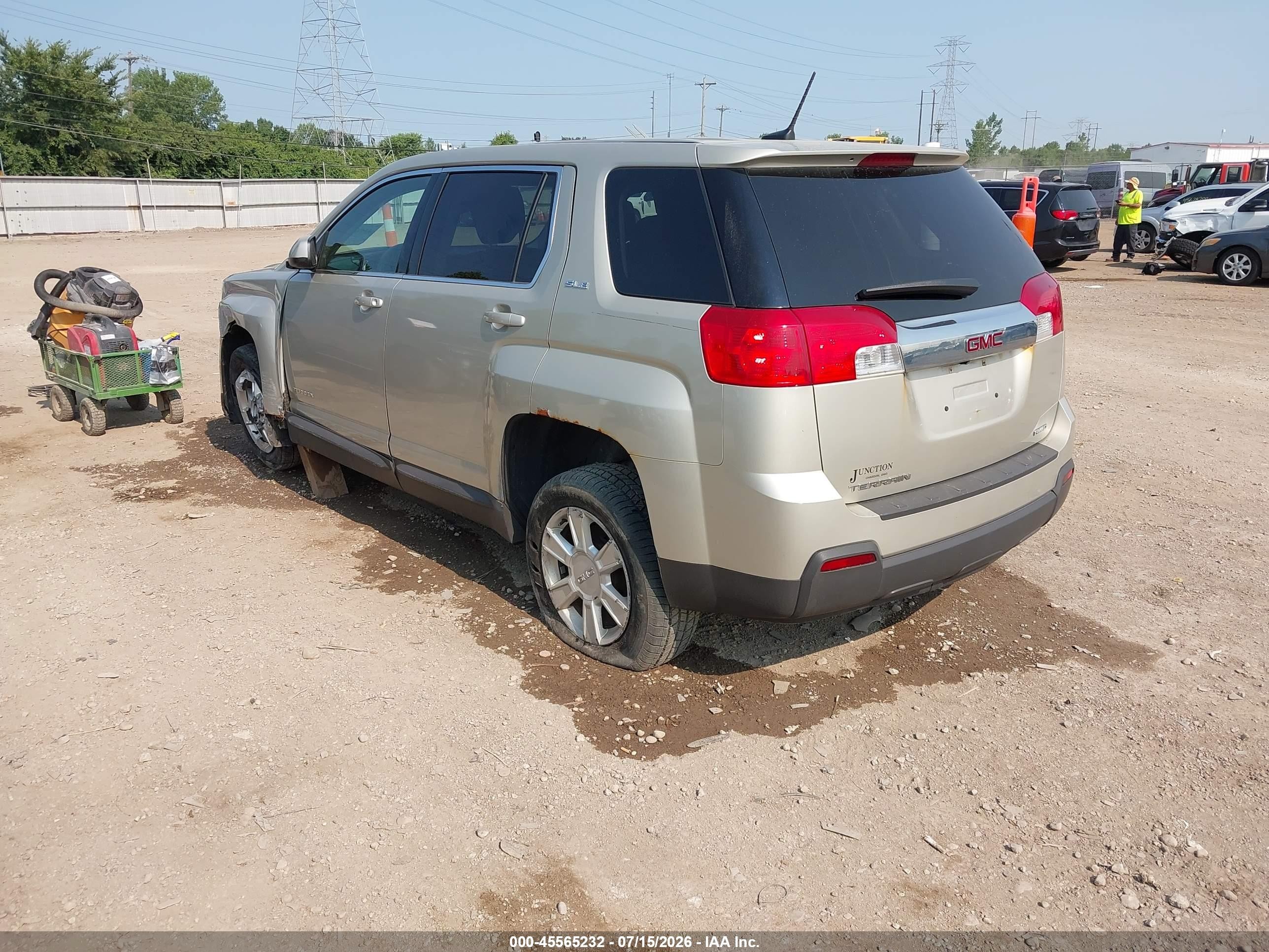 2013 Gmc Terrain Sle-1 Gold vin: 2GKFLREK4D6389095