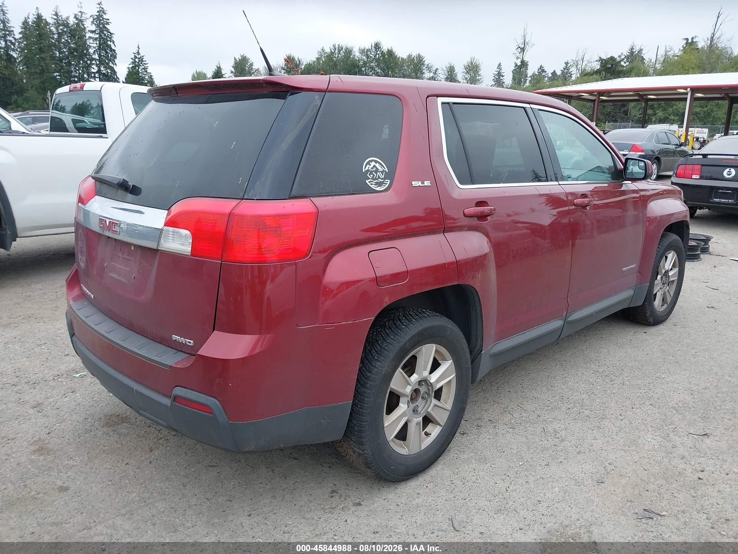2012 Gmc Terrain Sle-1 Красный vin: 2GKFLREK5C6360915