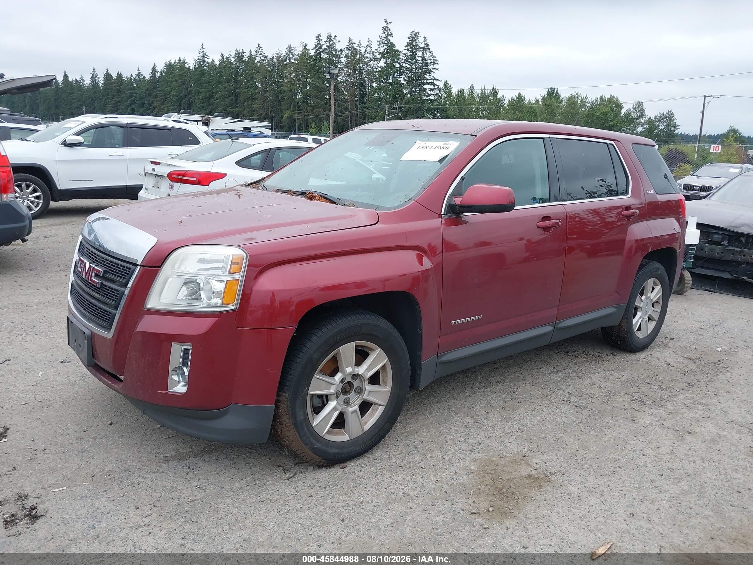 2012 Gmc Terrain Sle-1 Красный vin: 2GKFLREK5C6360915
