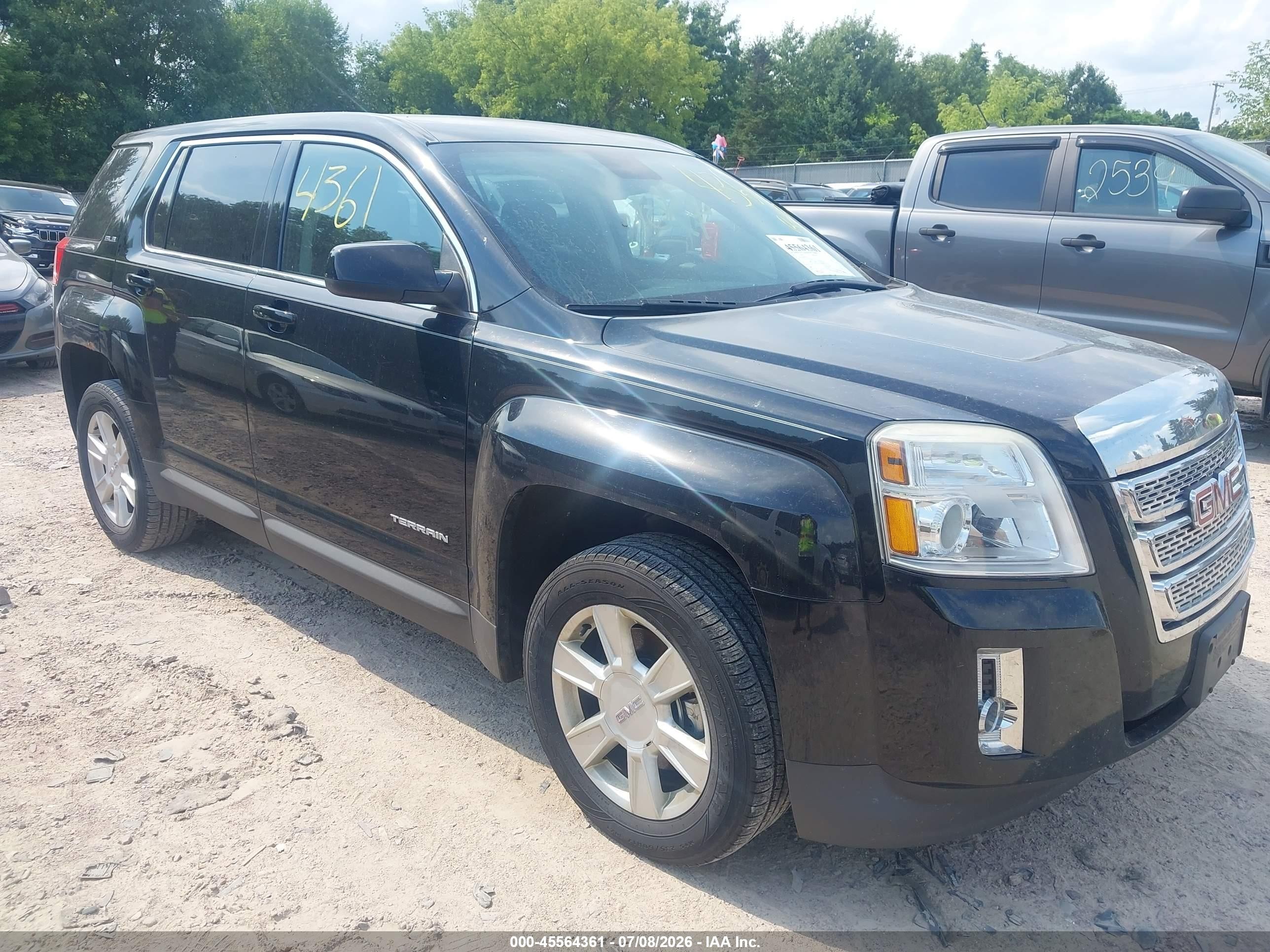 2013 Gmc Terrain Sle-1 Black vin: 2GKFLREK6D6137669