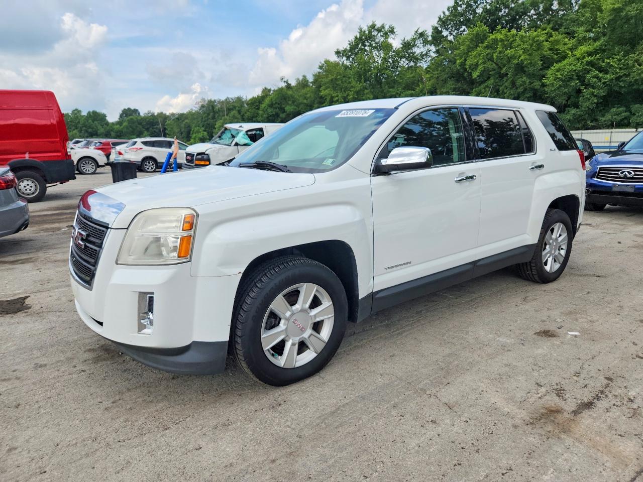 2013 Gmc Terrain Sle White vin: 2GKFLREK6D6418662