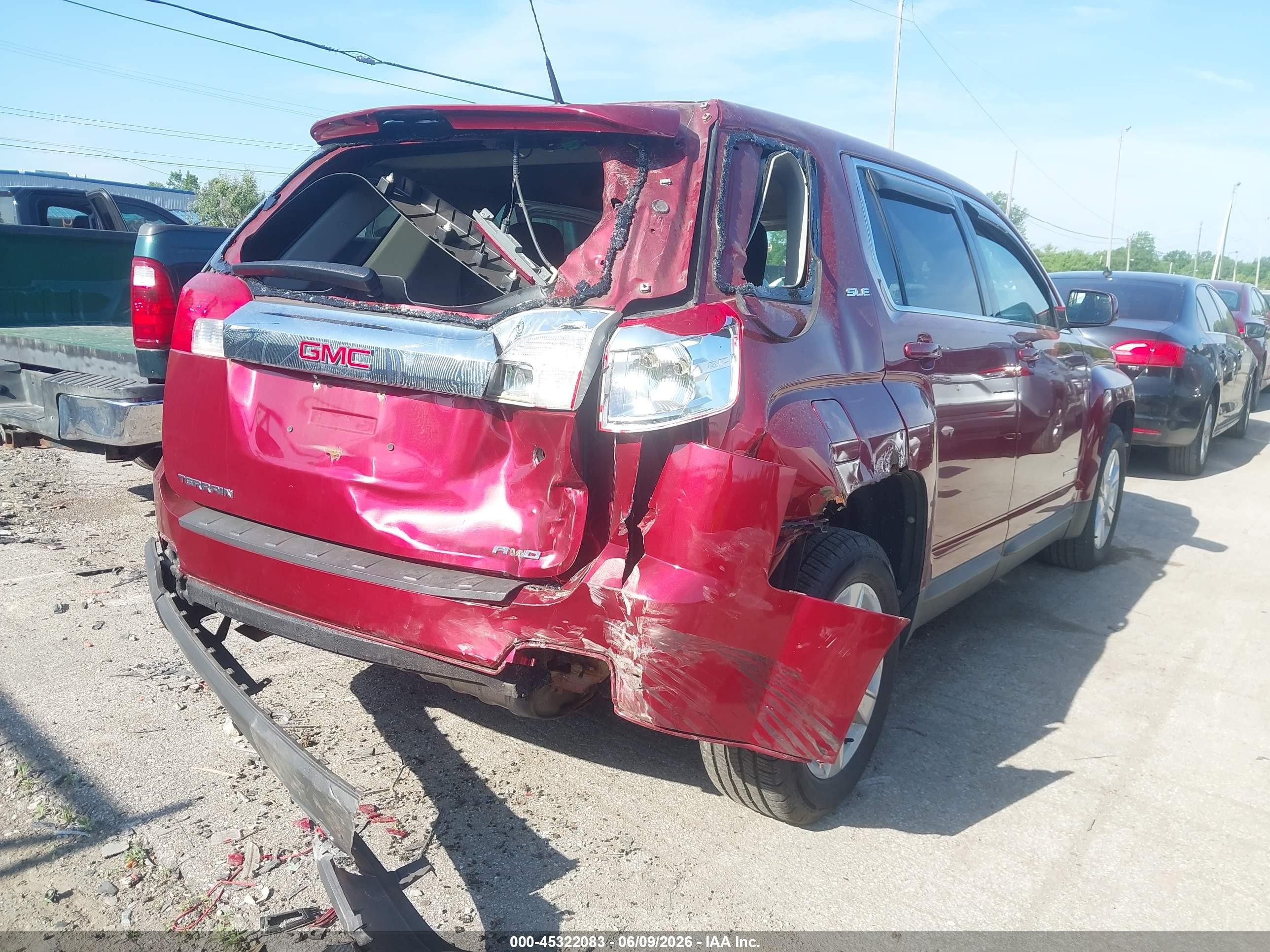2012 Gmc Terrain Sle-1 Красный vin: 2GKFLREK7C6227539