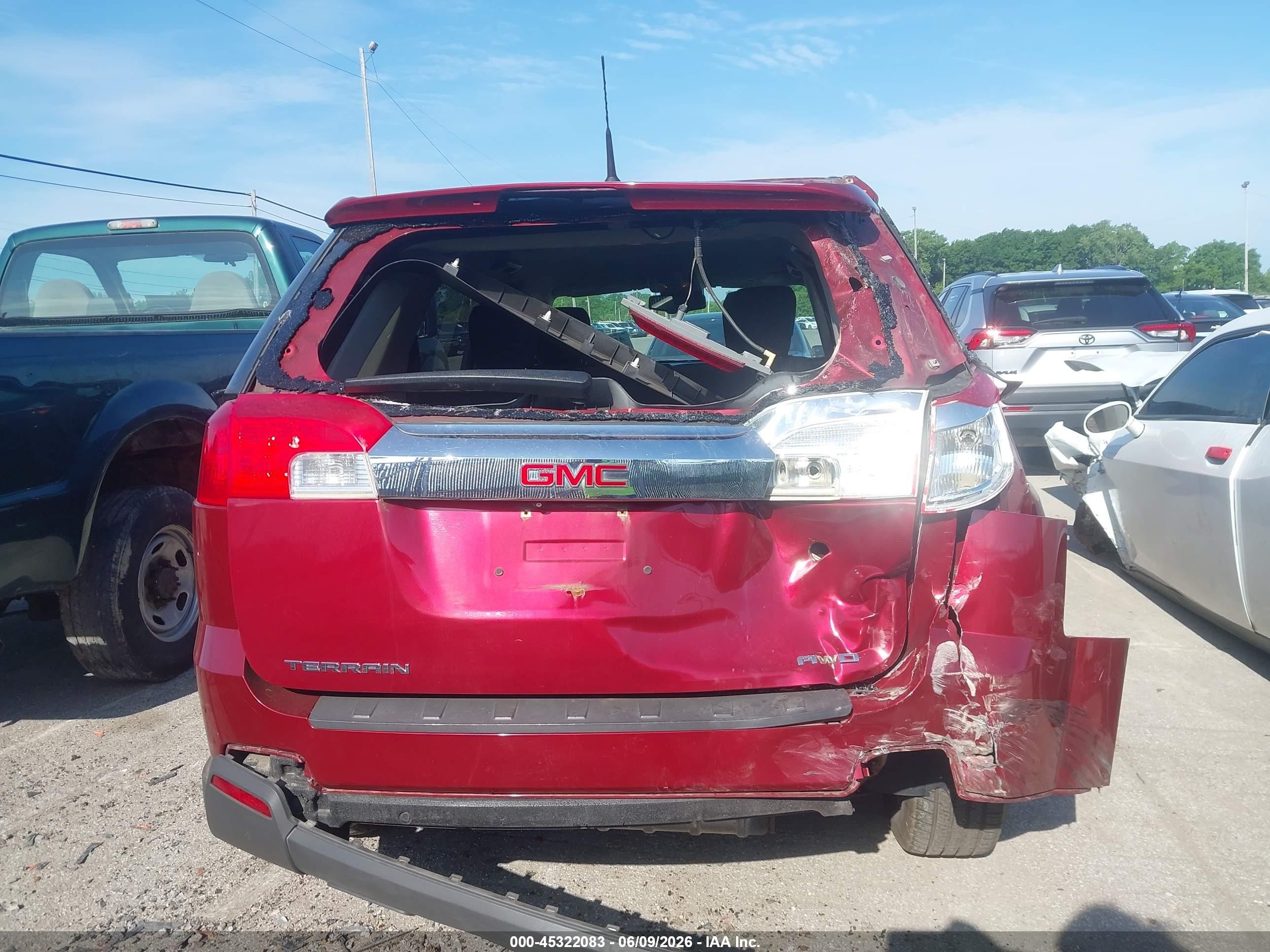2012 Gmc Terrain Sle-1 Красный vin: 2GKFLREK7C6227539