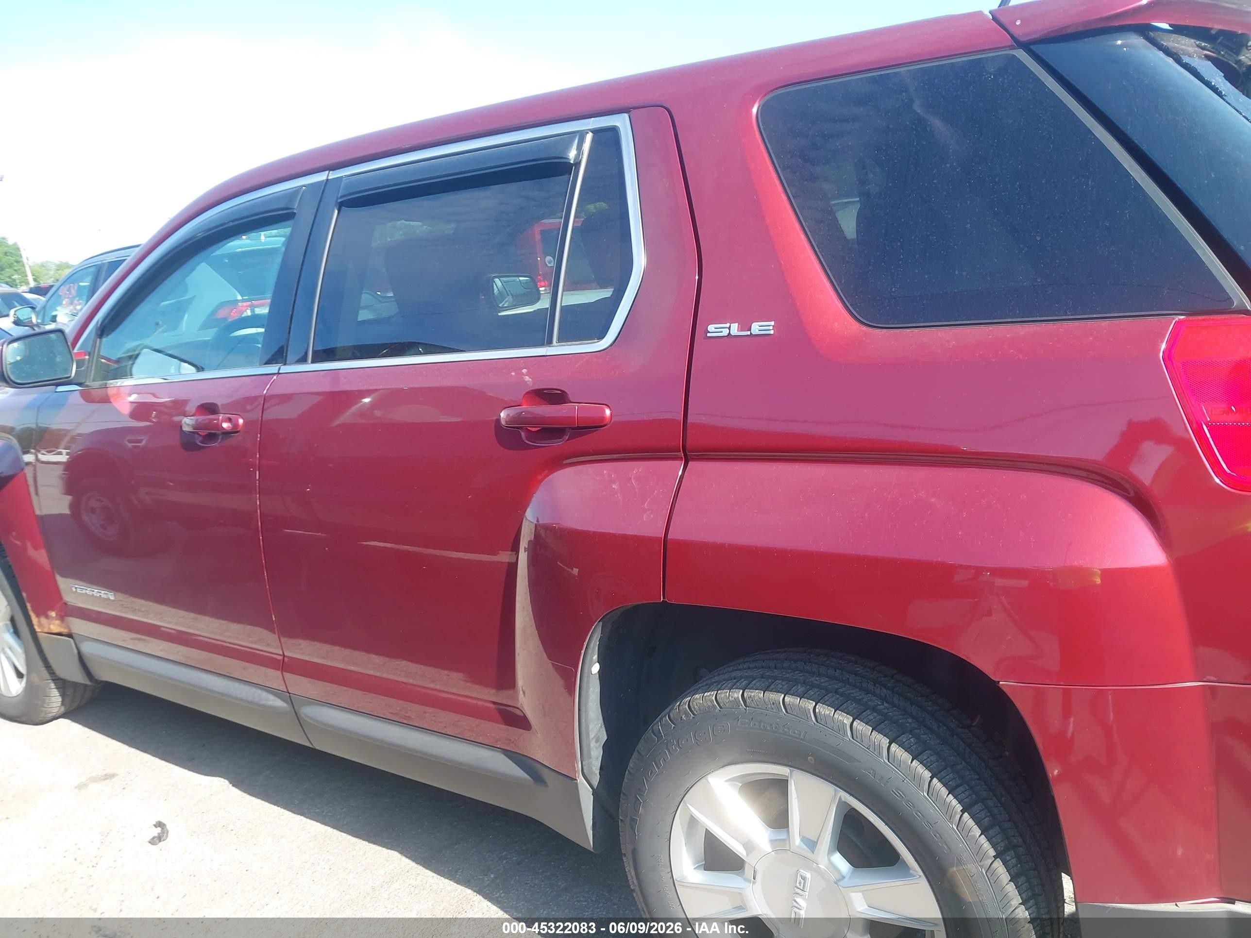 2012 Gmc Terrain Sle-1 Красный vin: 2GKFLREK7C6227539