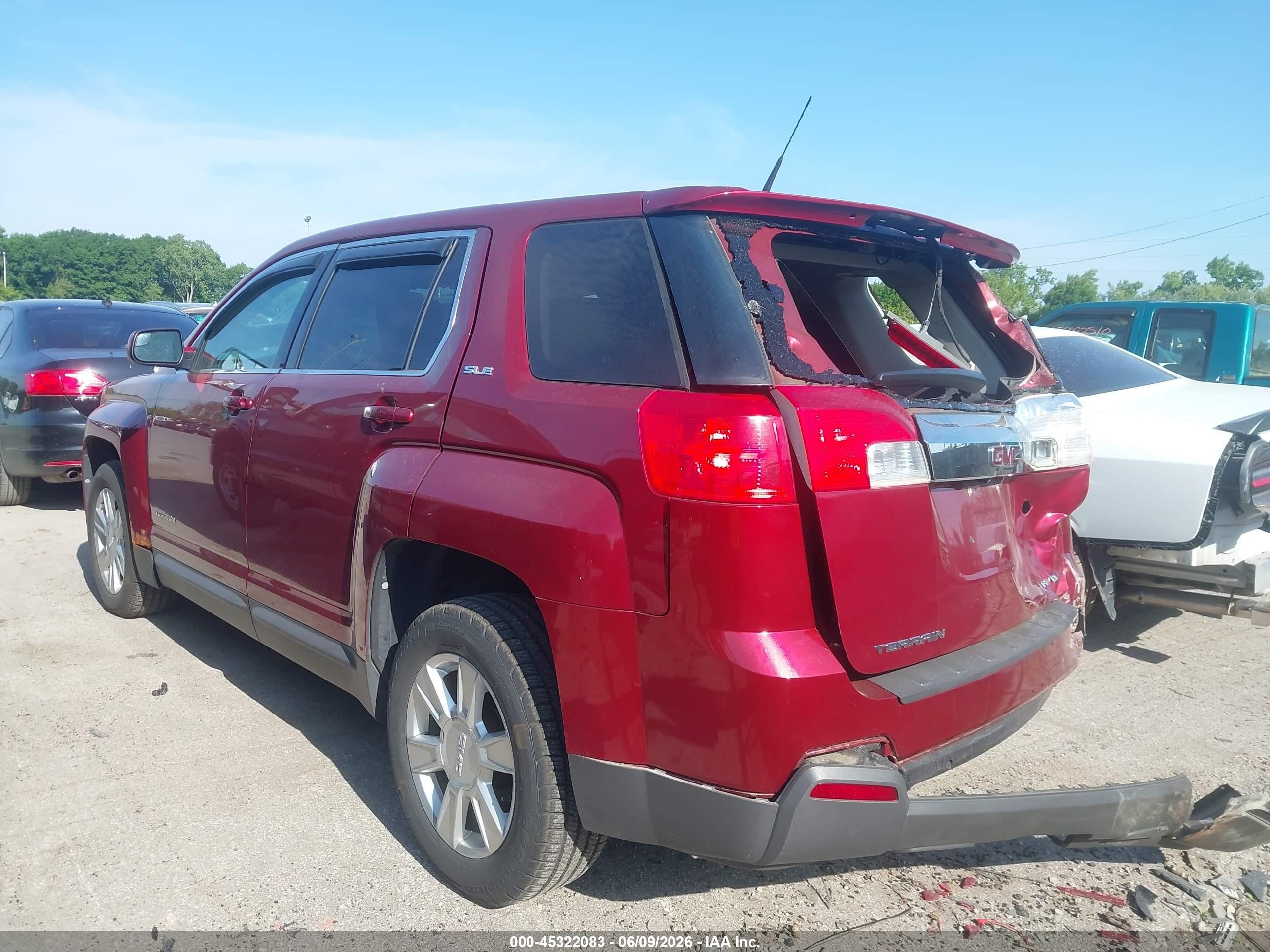 2012 Gmc Terrain Sle-1 Красный vin: 2GKFLREK7C6227539