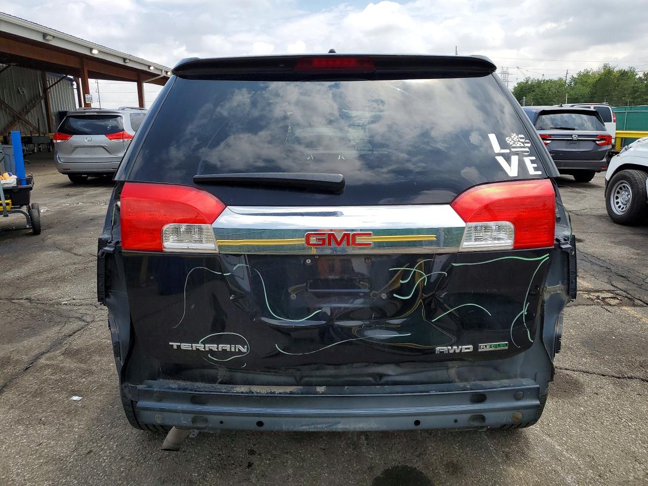 2012 Gmc Terrain Sle Black vin: 2GKFLREK7C6241442