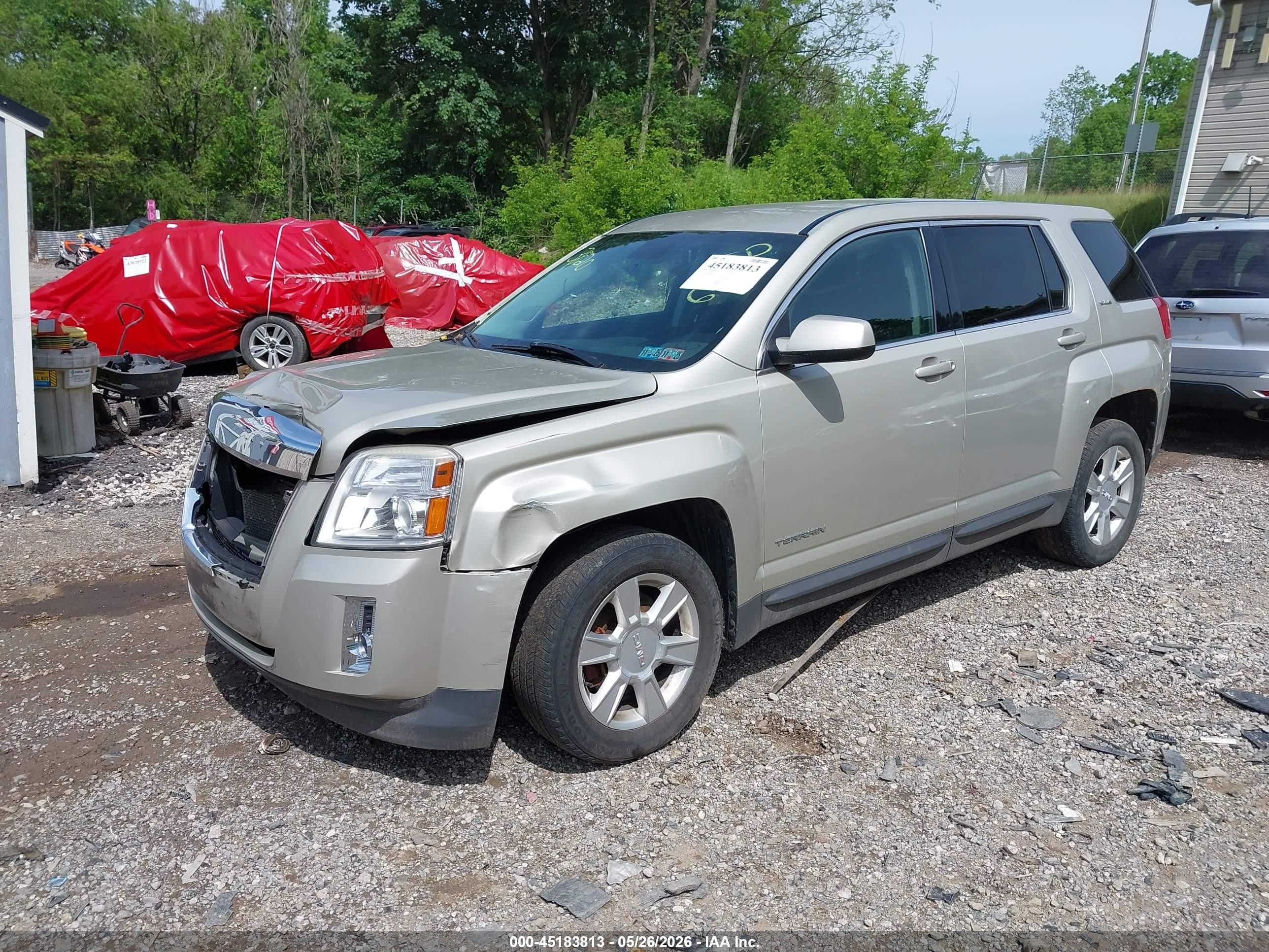 2013 Gmc Terrain Sle-1 Beige vin: 2GKFLREK8D6203820