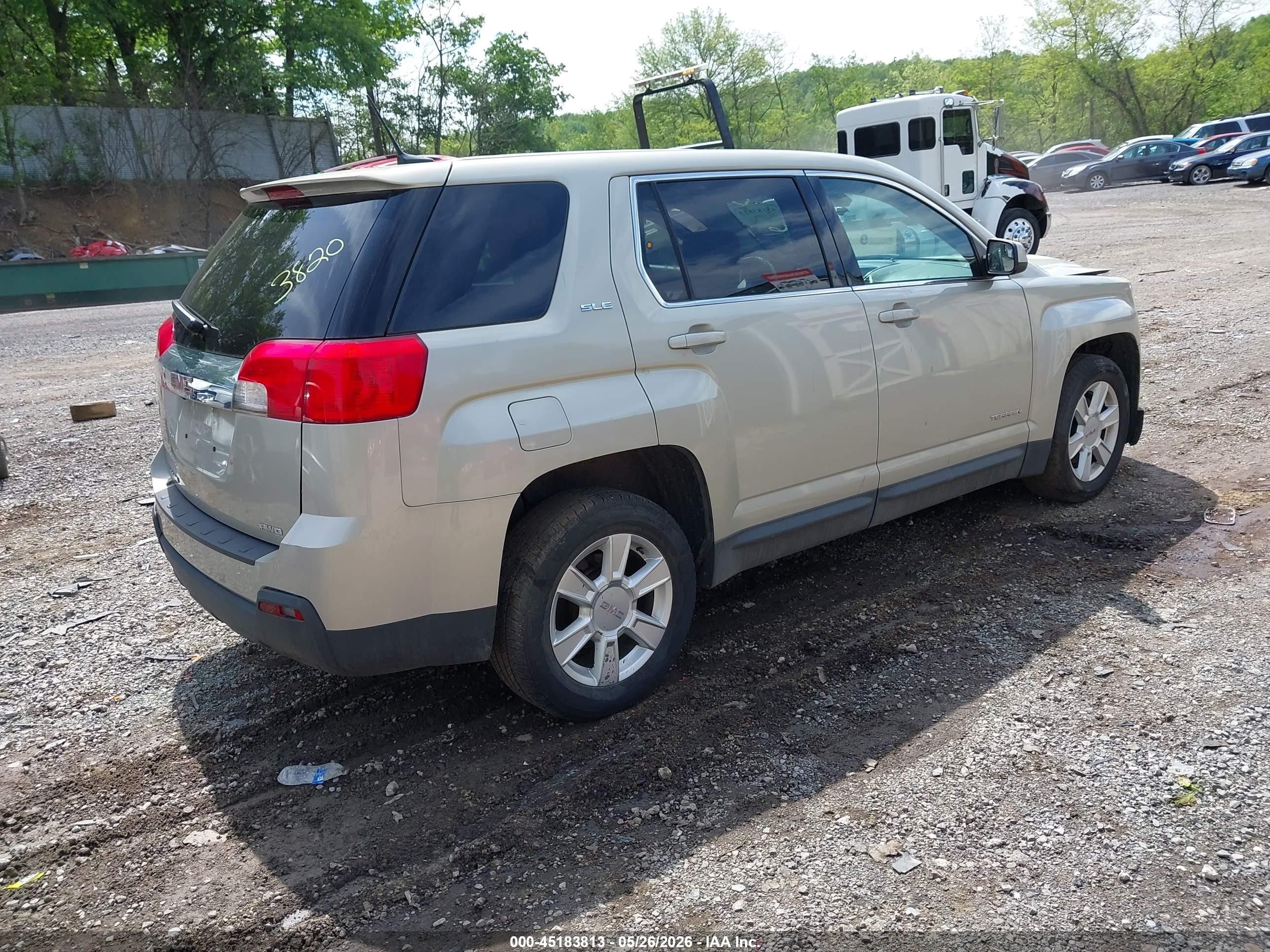 2013 Gmc Terrain Sle-1 Beige vin: 2GKFLREK8D6203820