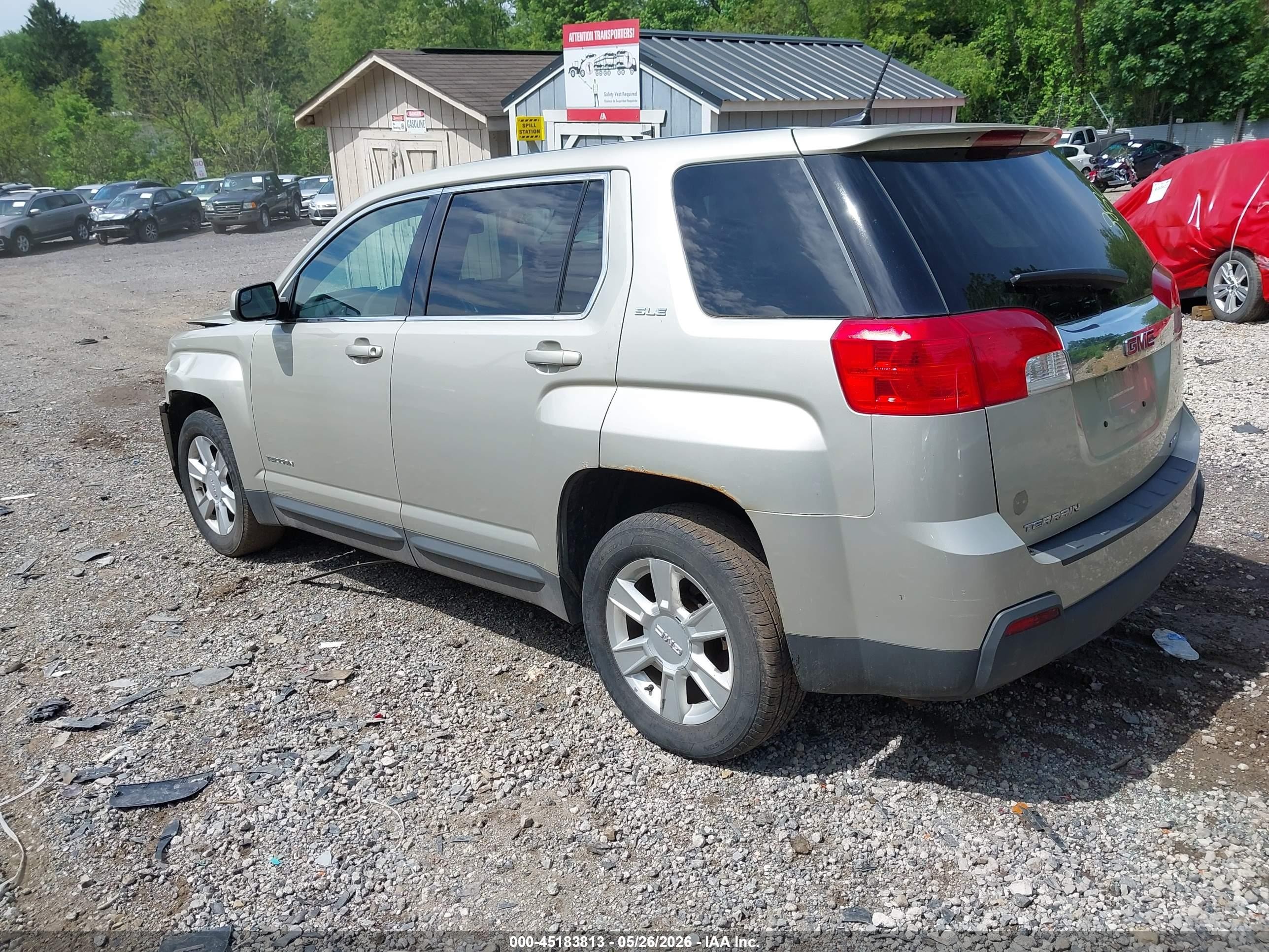2013 Gmc Terrain Sle-1 Beige vin: 2GKFLREK8D6203820