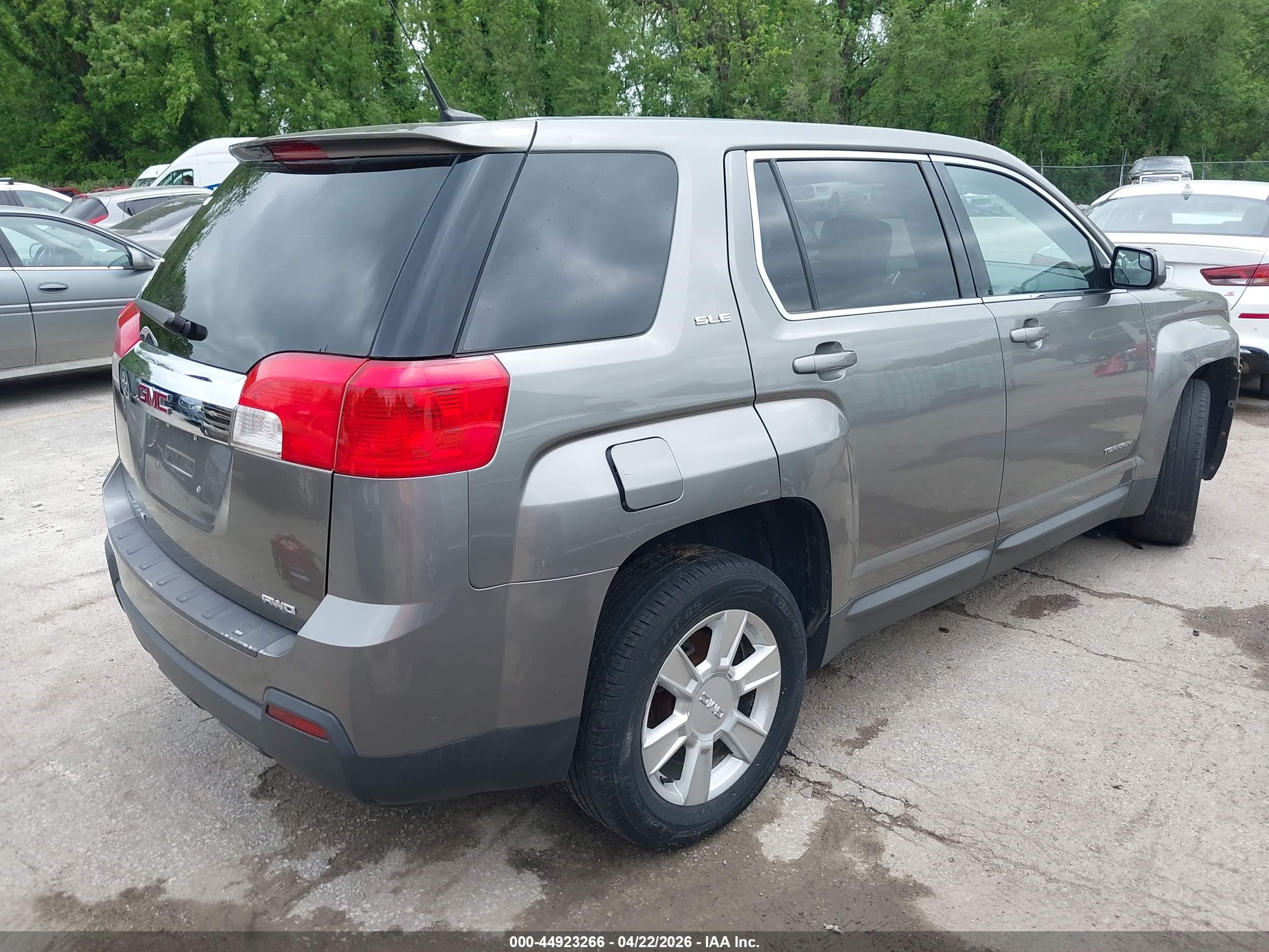 2012 Gmc Terrain Sle-1 Gray vin: 2GKFLREK9C6391665