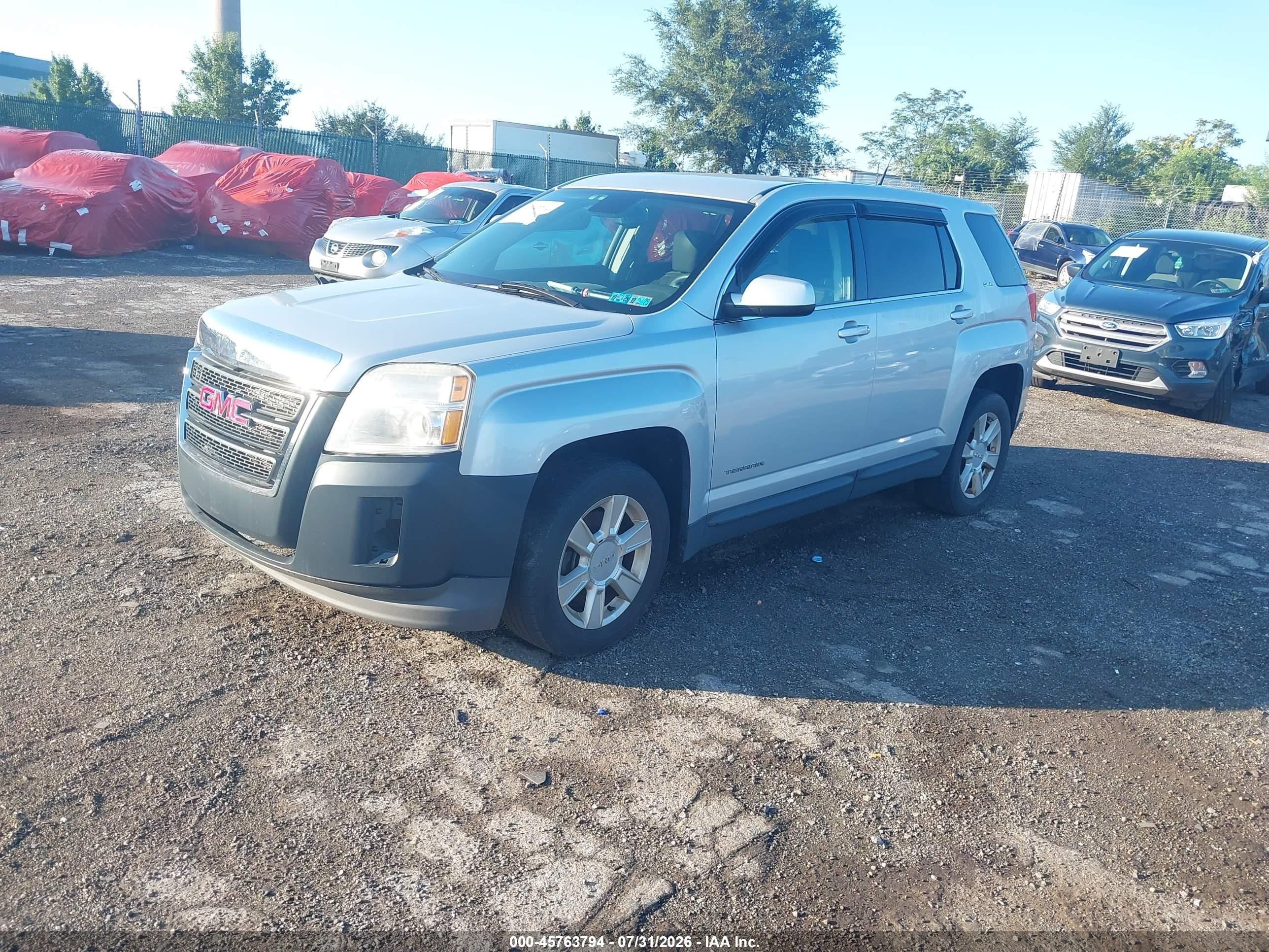 2013 Gmc Terrain Sle-1 Silver vin: 2GKFLREK9D6133924