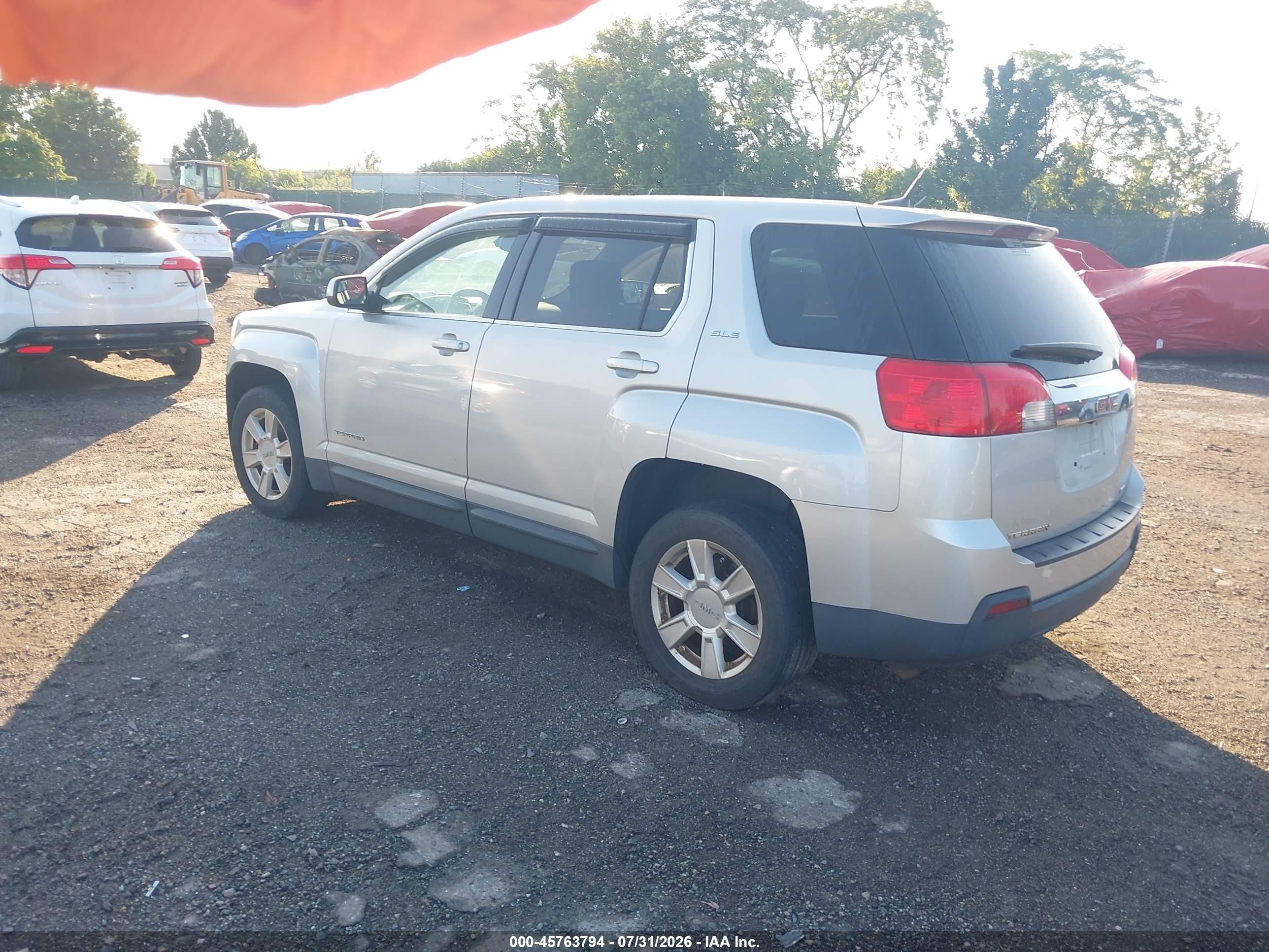 2013 Gmc Terrain Sle-1 Silver vin: 2GKFLREK9D6133924