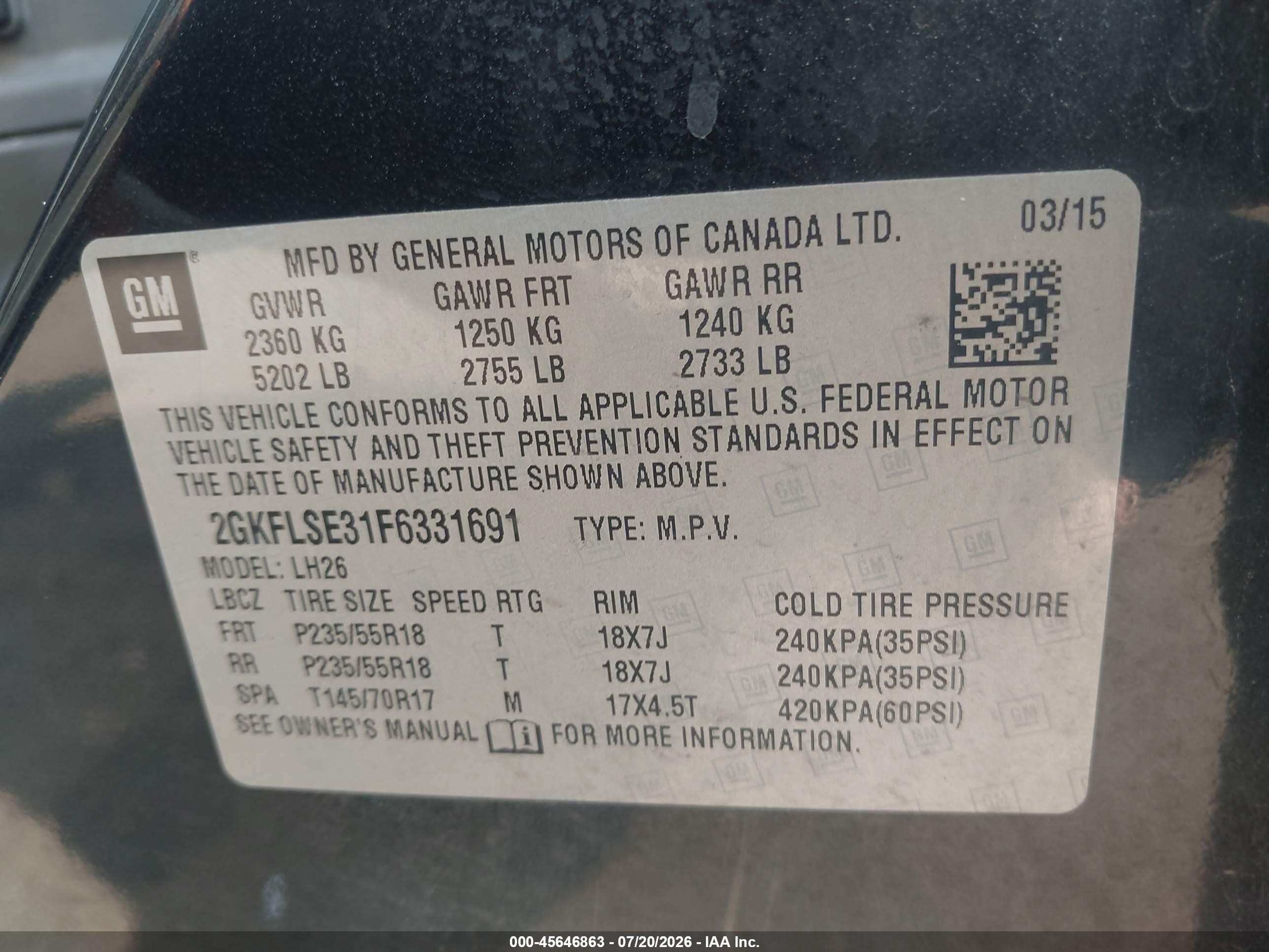 2015 Gmc Terrain Slt-1 Черный vin: 2GKFLSE31F6331691