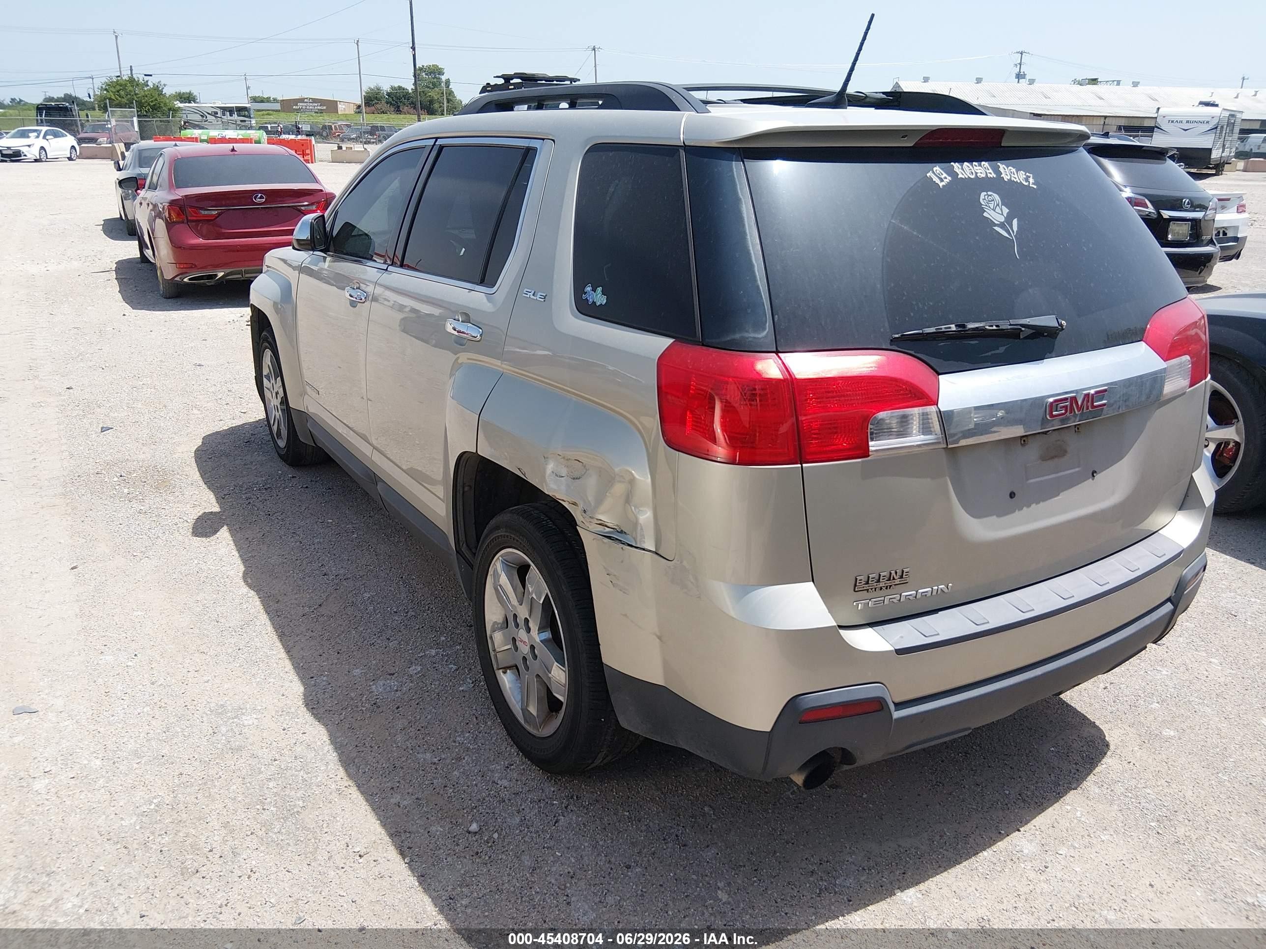 2013 Gmc Terrain Sle-2 Beige vin: 2GKFLSE32D6194631