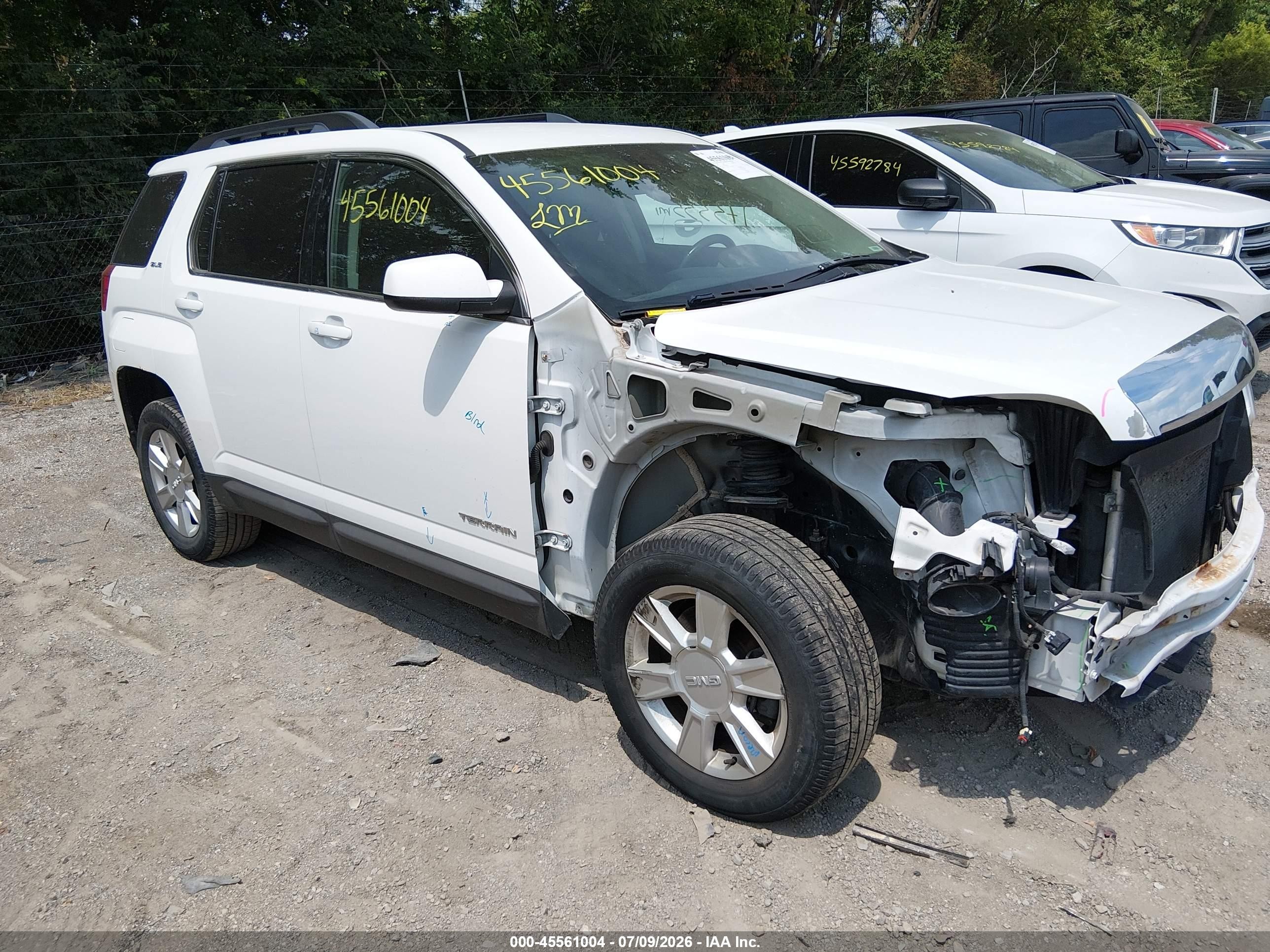 2013 Gmc Terrain Sle-2 White vin: 2GKFLSE32D6399785