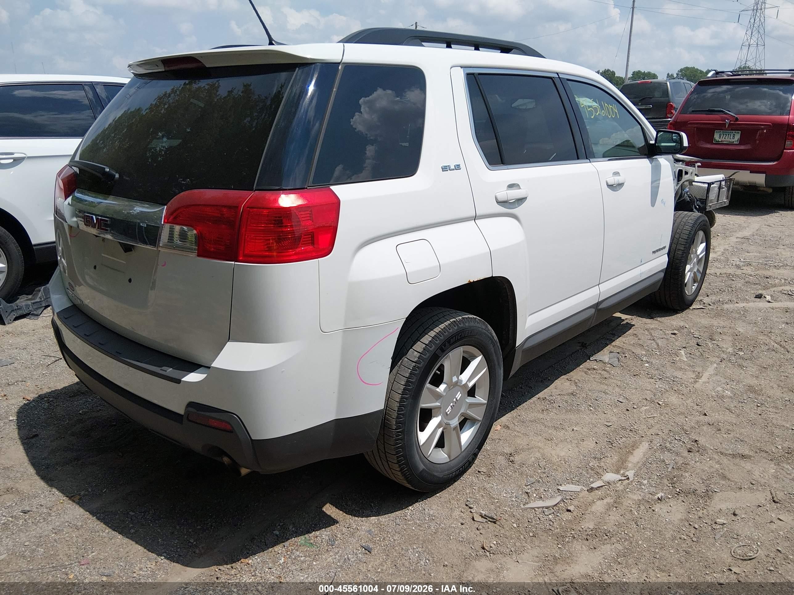 2013 Gmc Terrain Sle-2 White vin: 2GKFLSE32D6399785