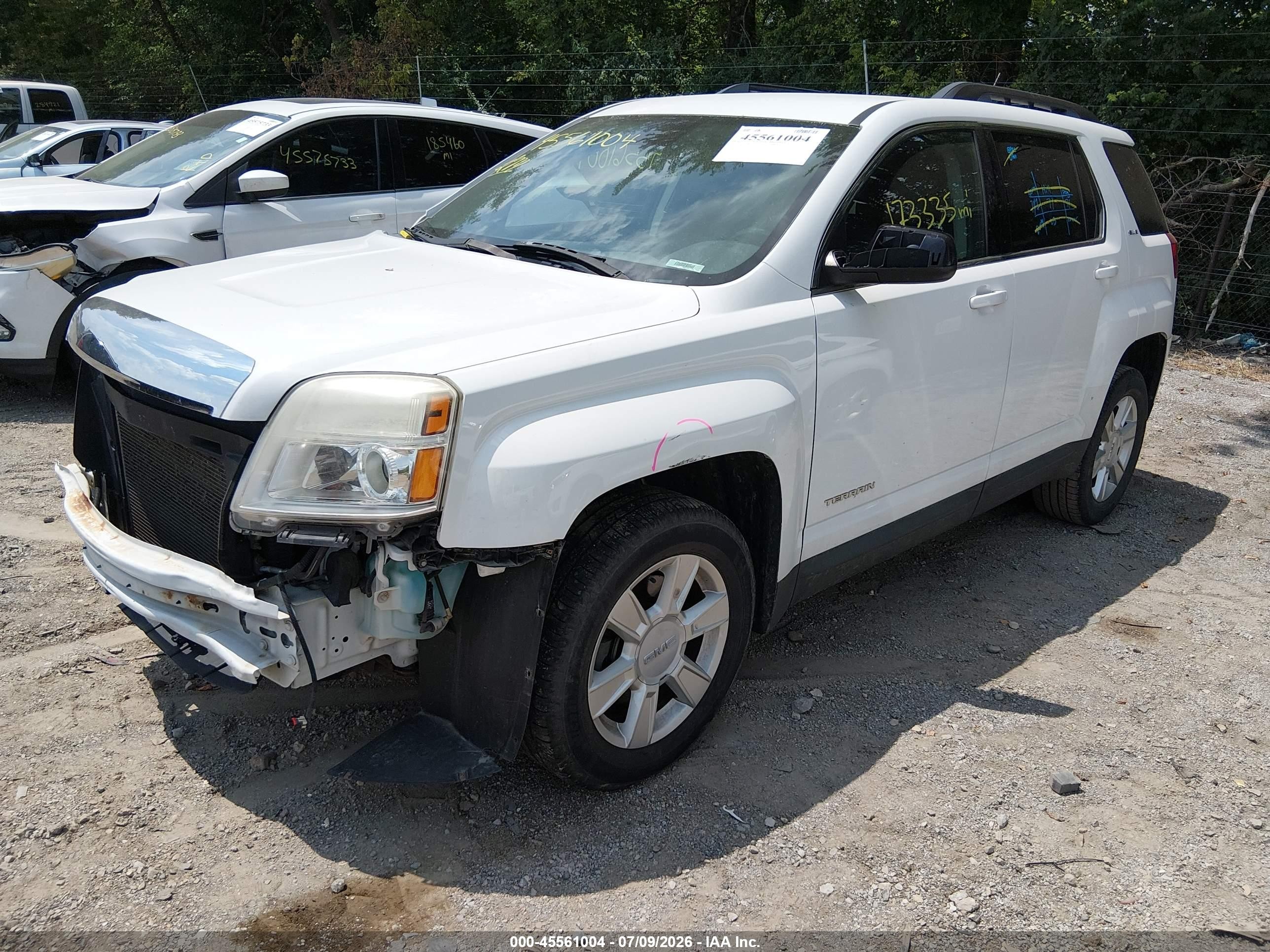 2013 Gmc Terrain Sle-2 White vin: 2GKFLSE32D6399785