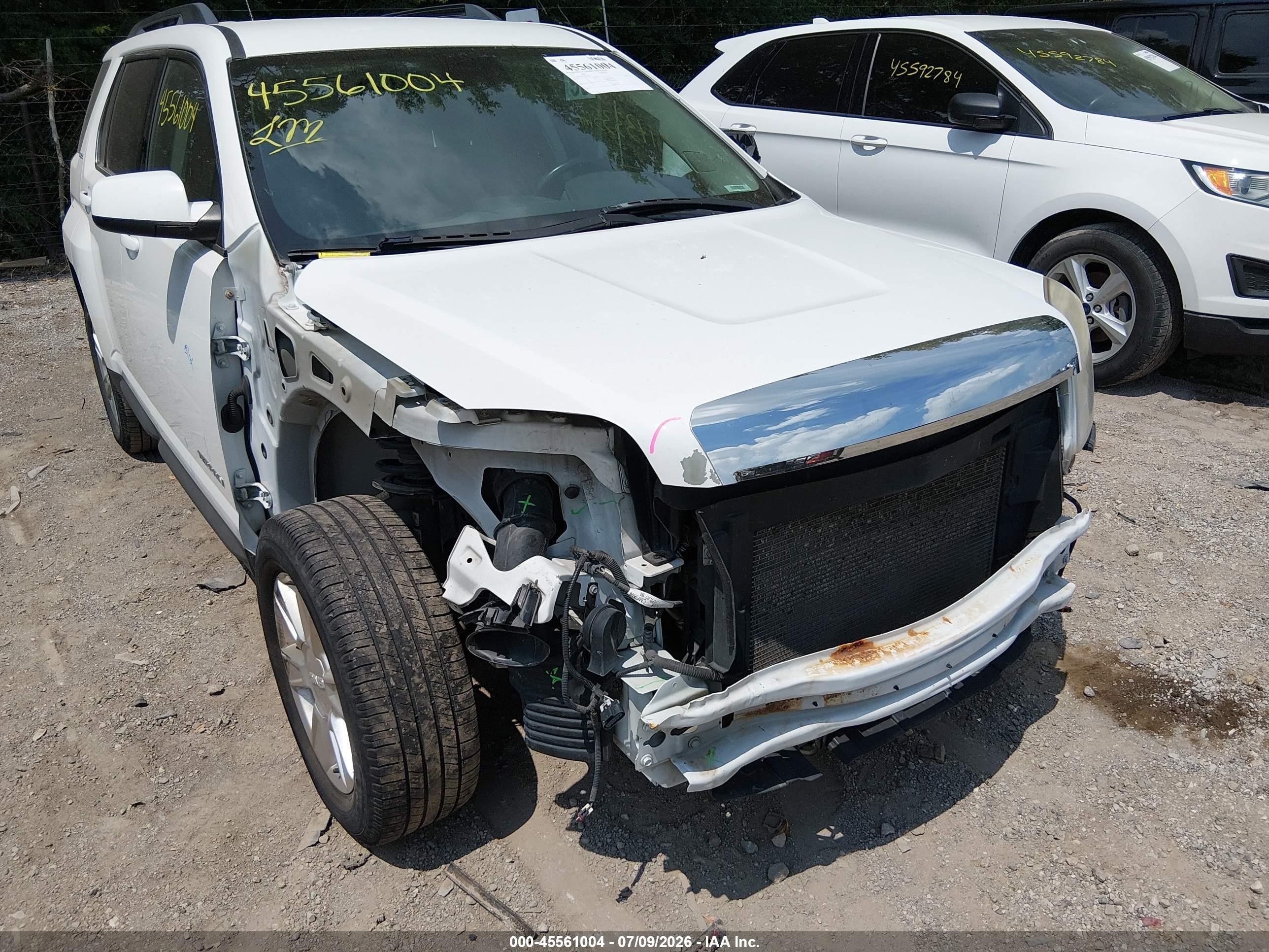2013 Gmc Terrain Sle-2 White vin: 2GKFLSE32D6399785