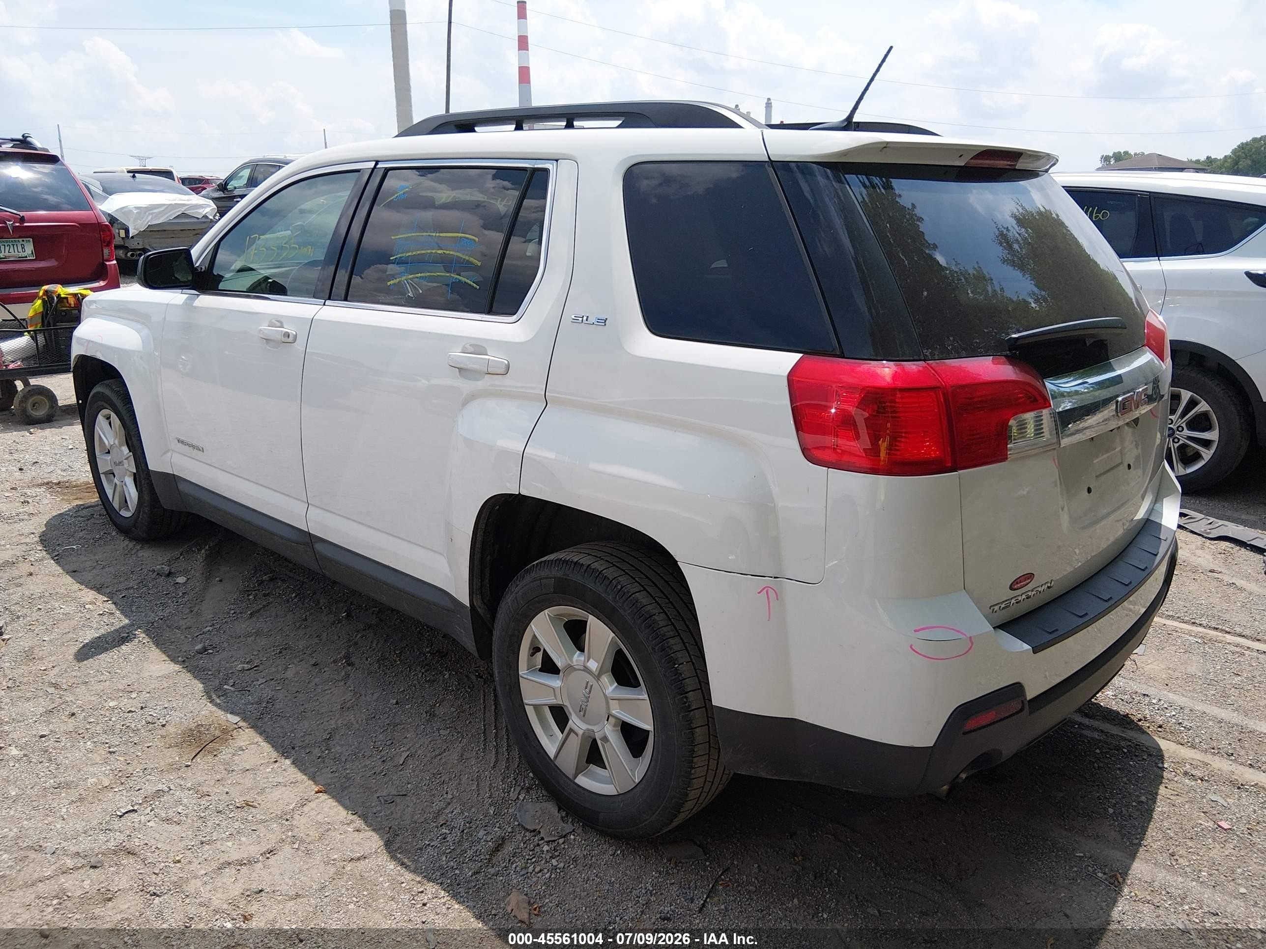 2013 Gmc Terrain Sle-2 White vin: 2GKFLSE32D6399785