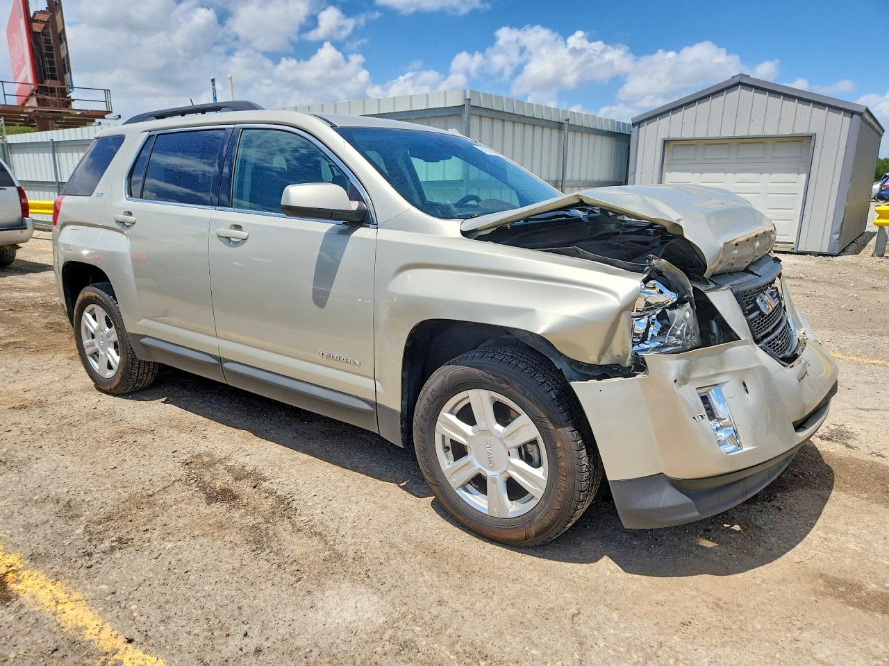 2014 Gmc Terrain Slt Beige vin: 2GKFLSE32E6379084