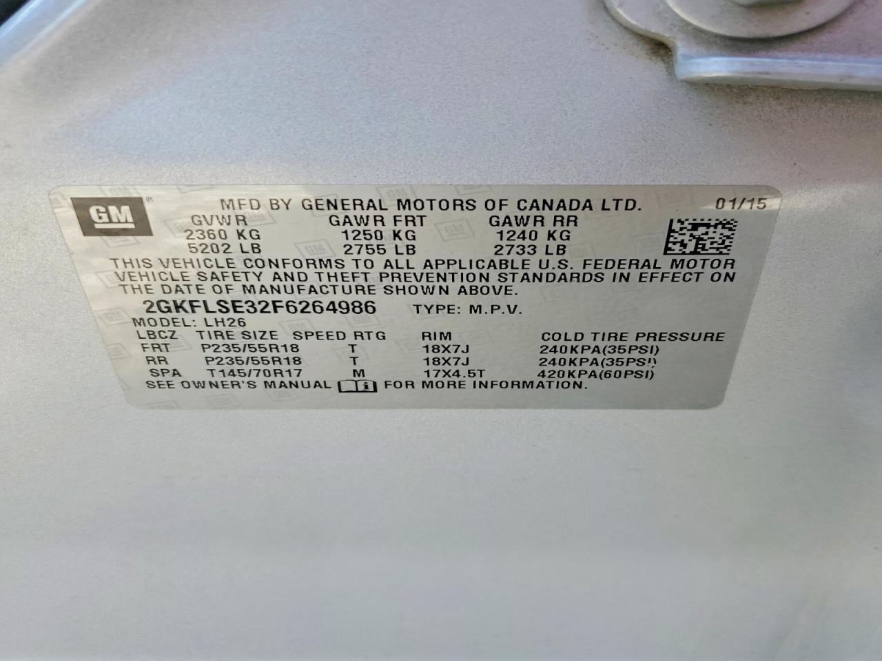 2015 Gmc Terrain Slt Серый vin: 2GKFLSE32F6264986