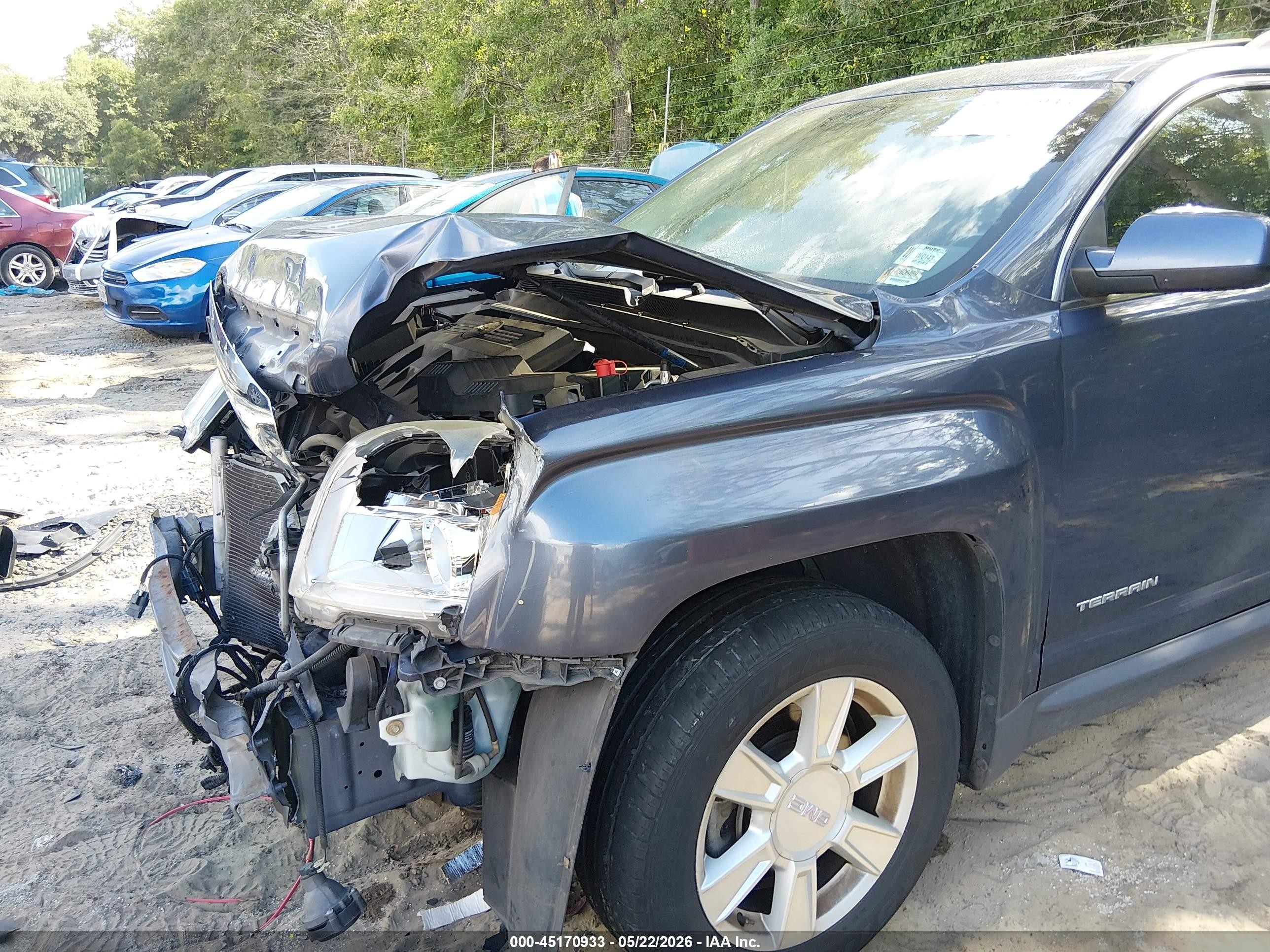 2013 Gmc Terrain Sle-2 Gray vin: 2GKFLSE33D6281566