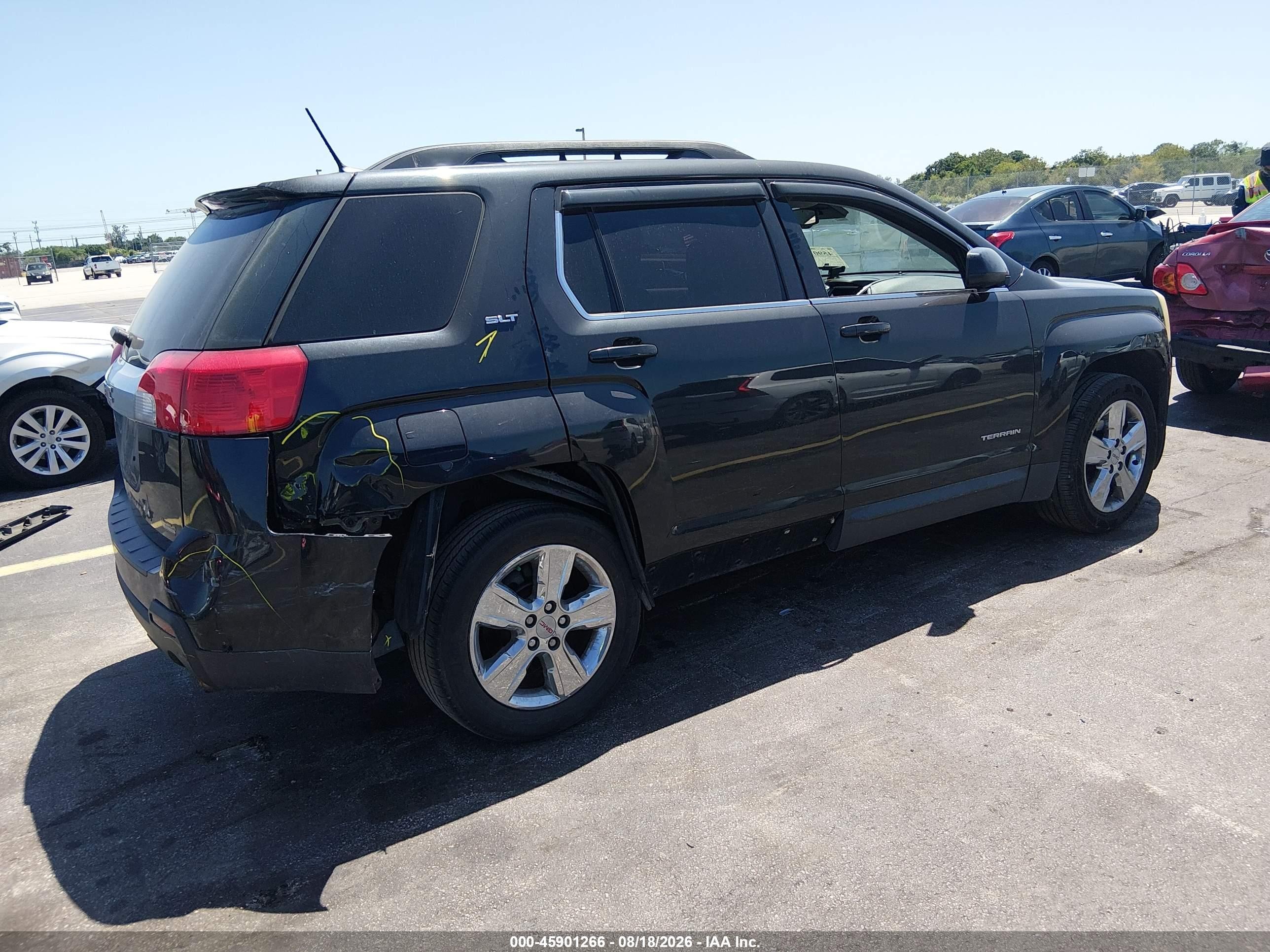 2014 Gmc Terrain Slt-1 Black vin: 2GKFLSE35E6378401