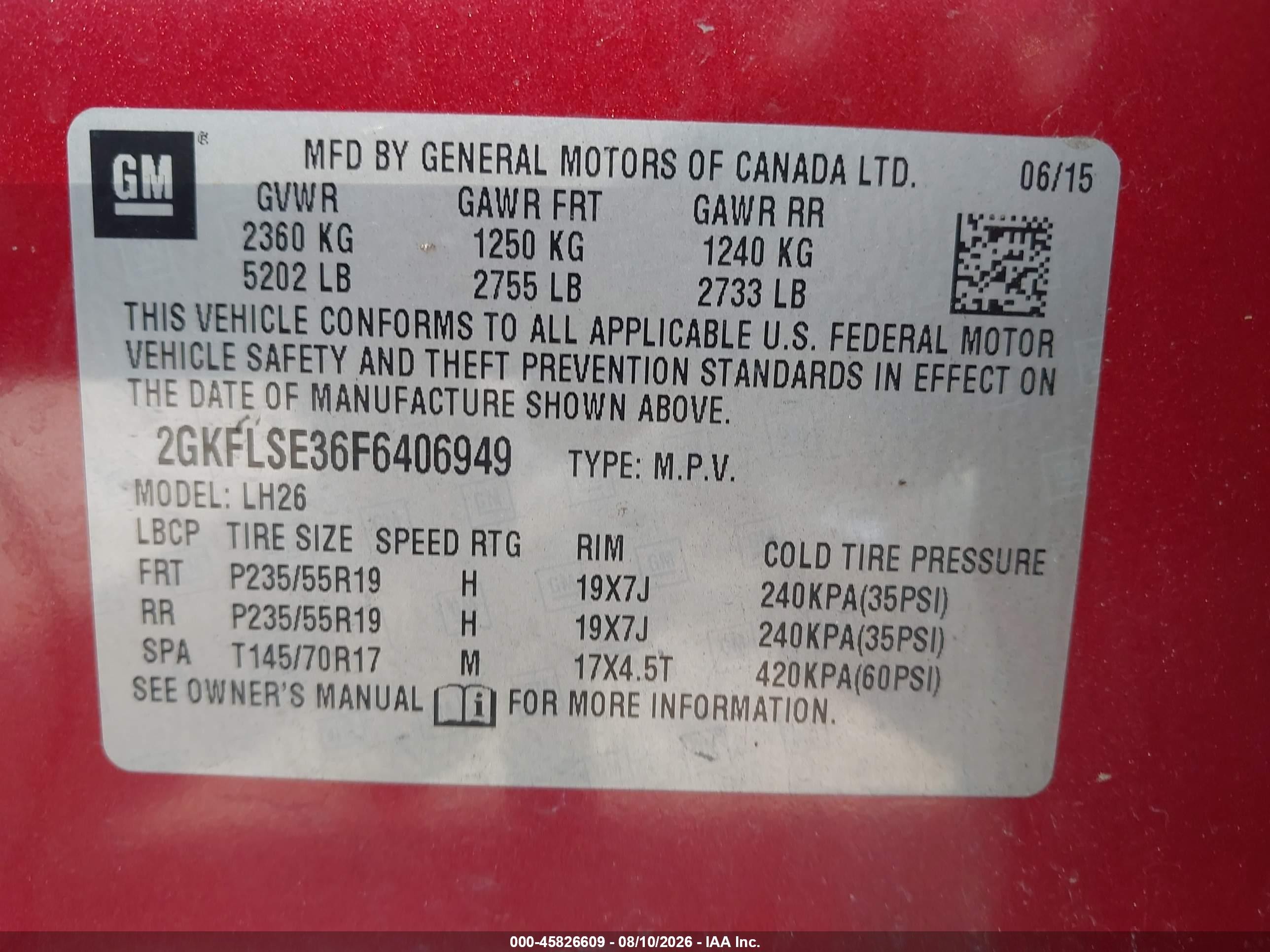 2015 Gmc Terrain Slt-1 Red vin: 2GKFLSE36F6406949