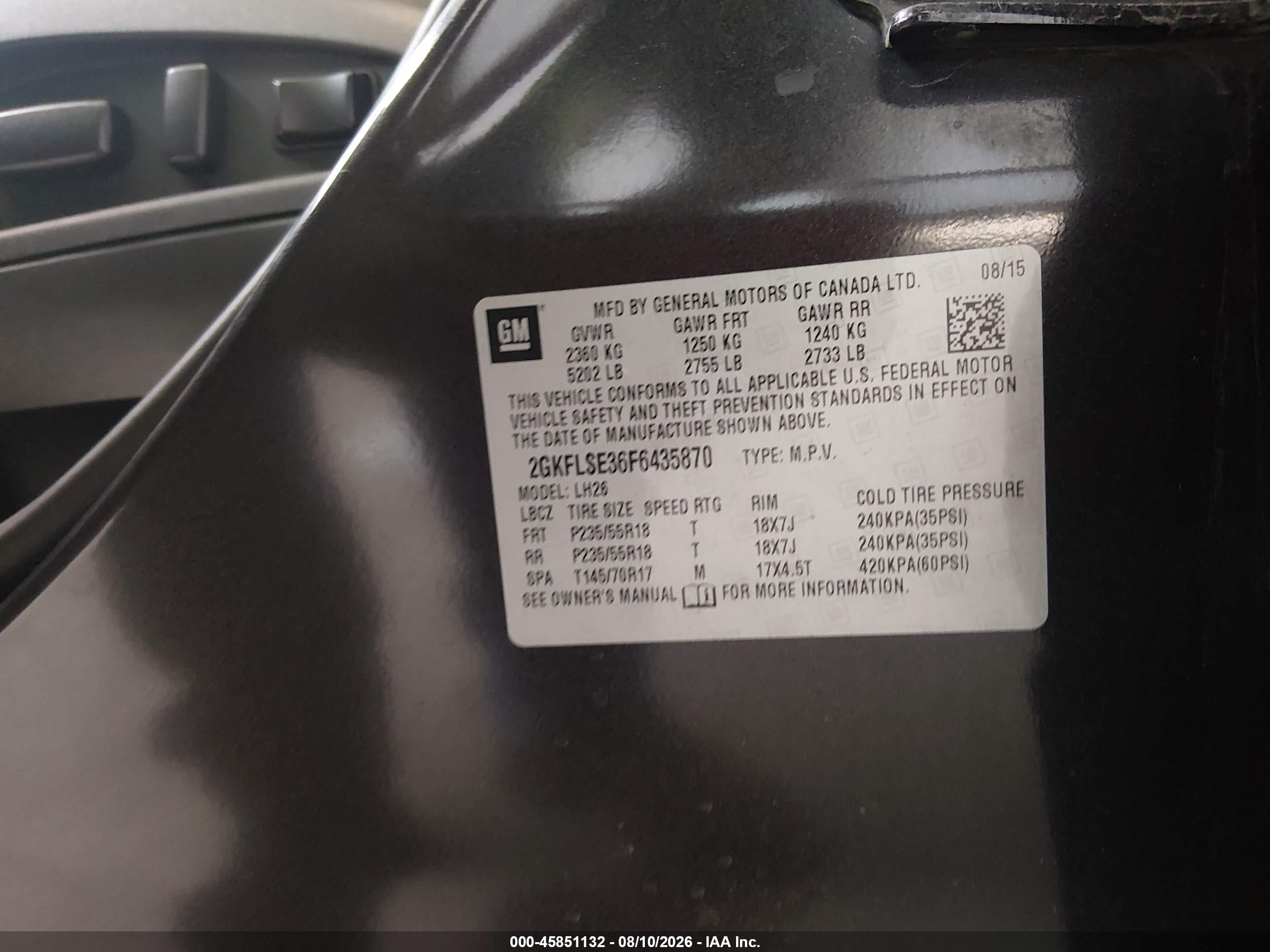 2015 Gmc Terrain Slt-1 Black vin: 2GKFLSE36F6435870