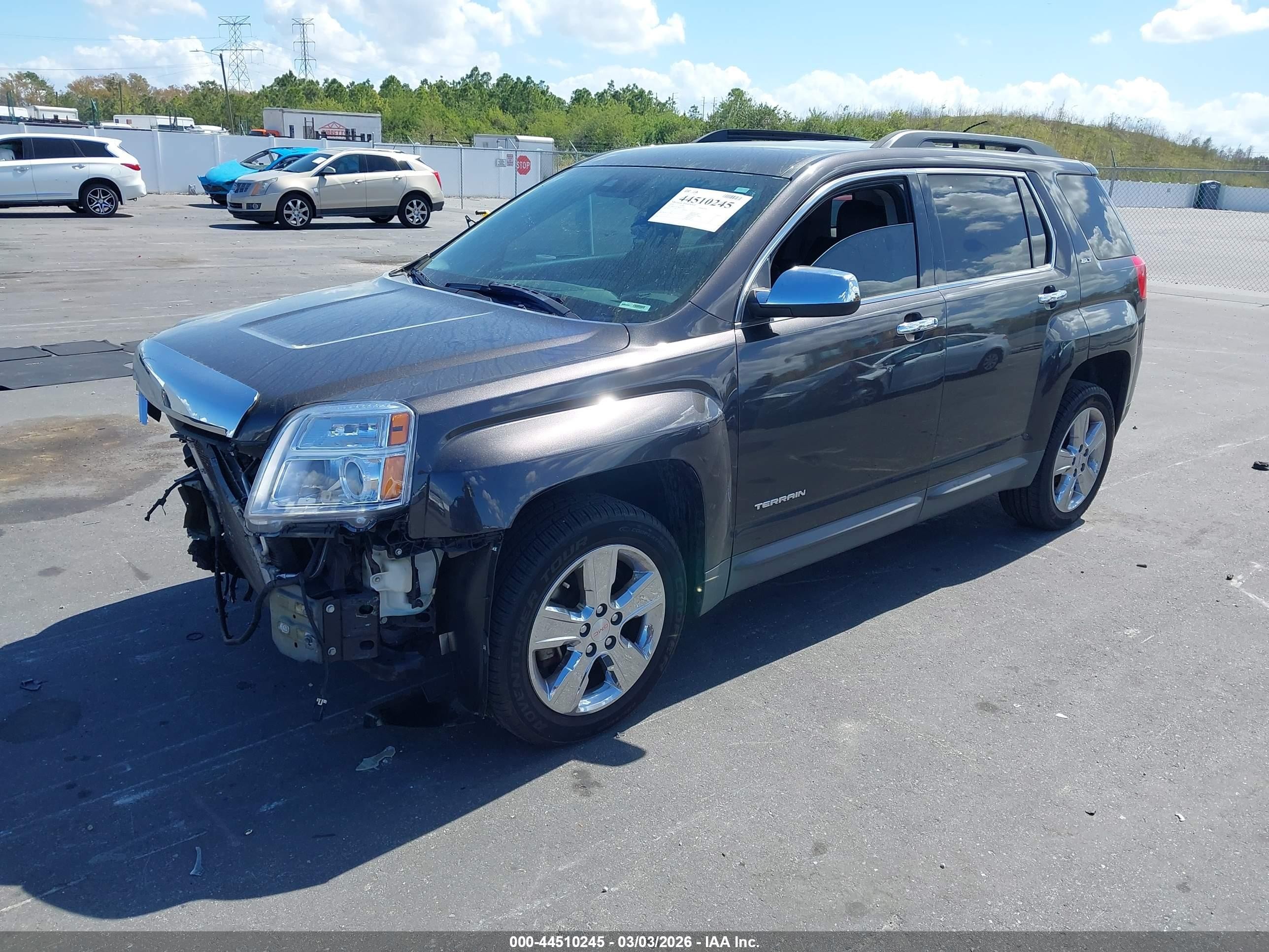 2014 Gmc Terrain Slt-1 Gray vin: 2GKFLSE38E6222174