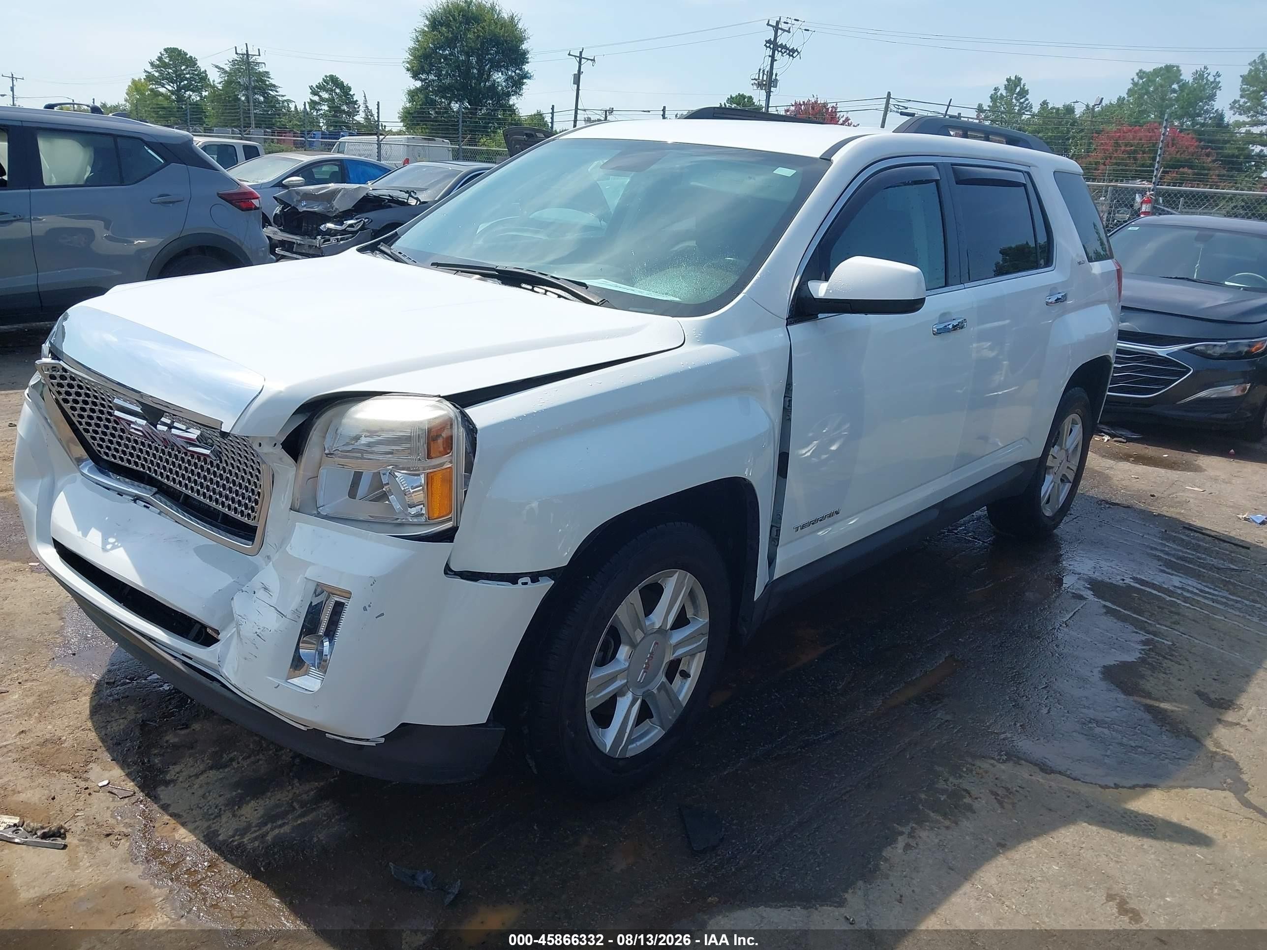 2014 Gmc Terrain Slt-1 White vin: 2GKFLSE39E6249853