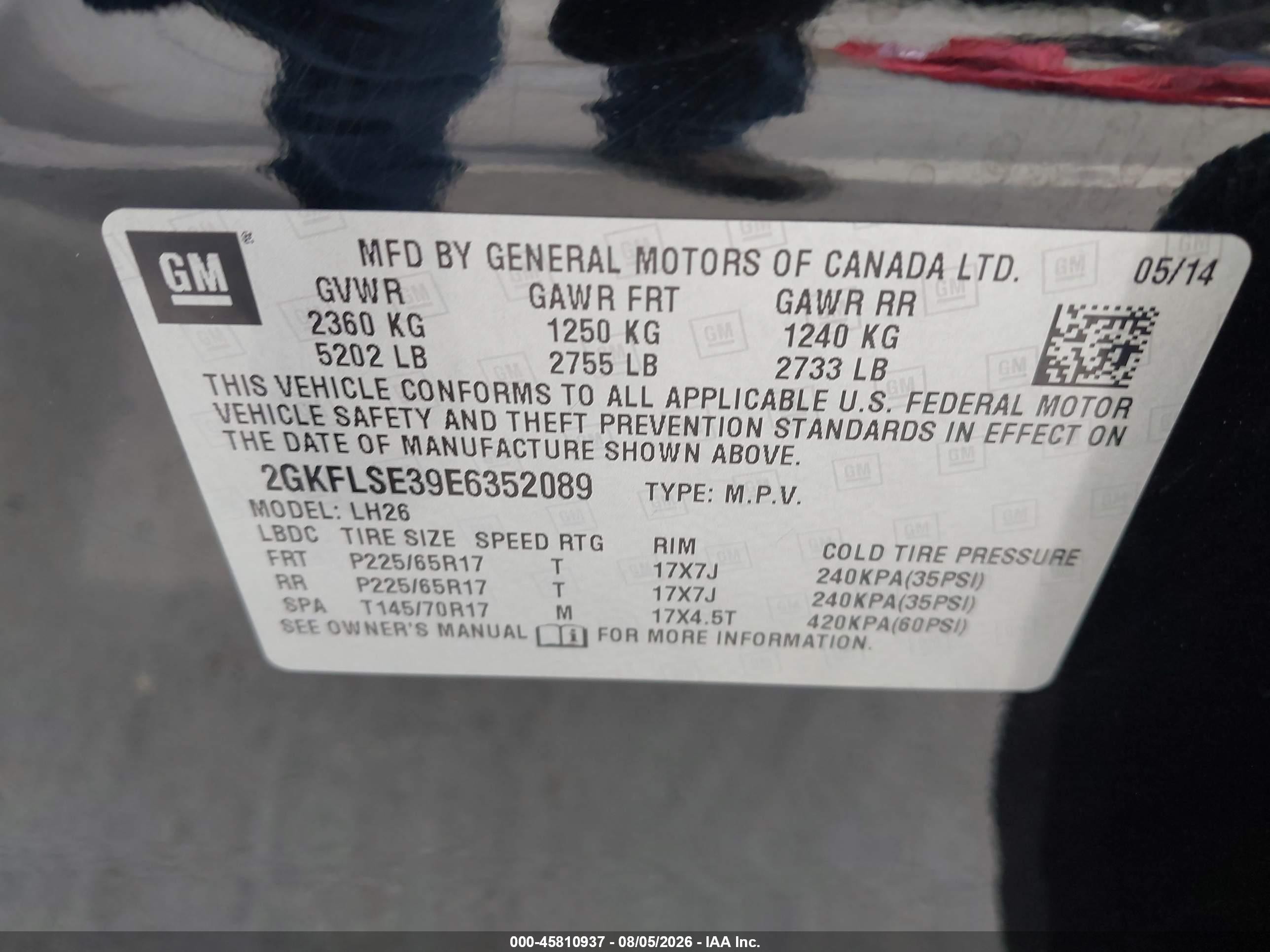 2014 Gmc Terrain Slt-1 Черный vin: 2GKFLSE39E6352089