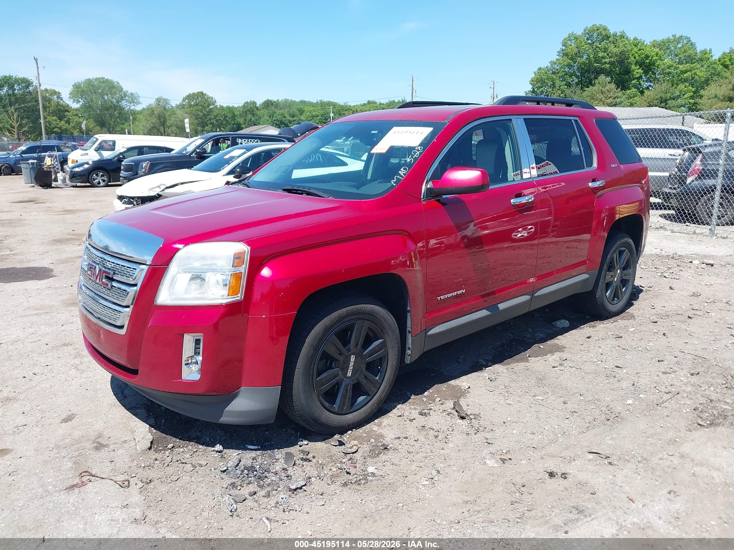 2015 Gmc Terrain Slt-1 Red vin: 2GKFLSE39F6270655