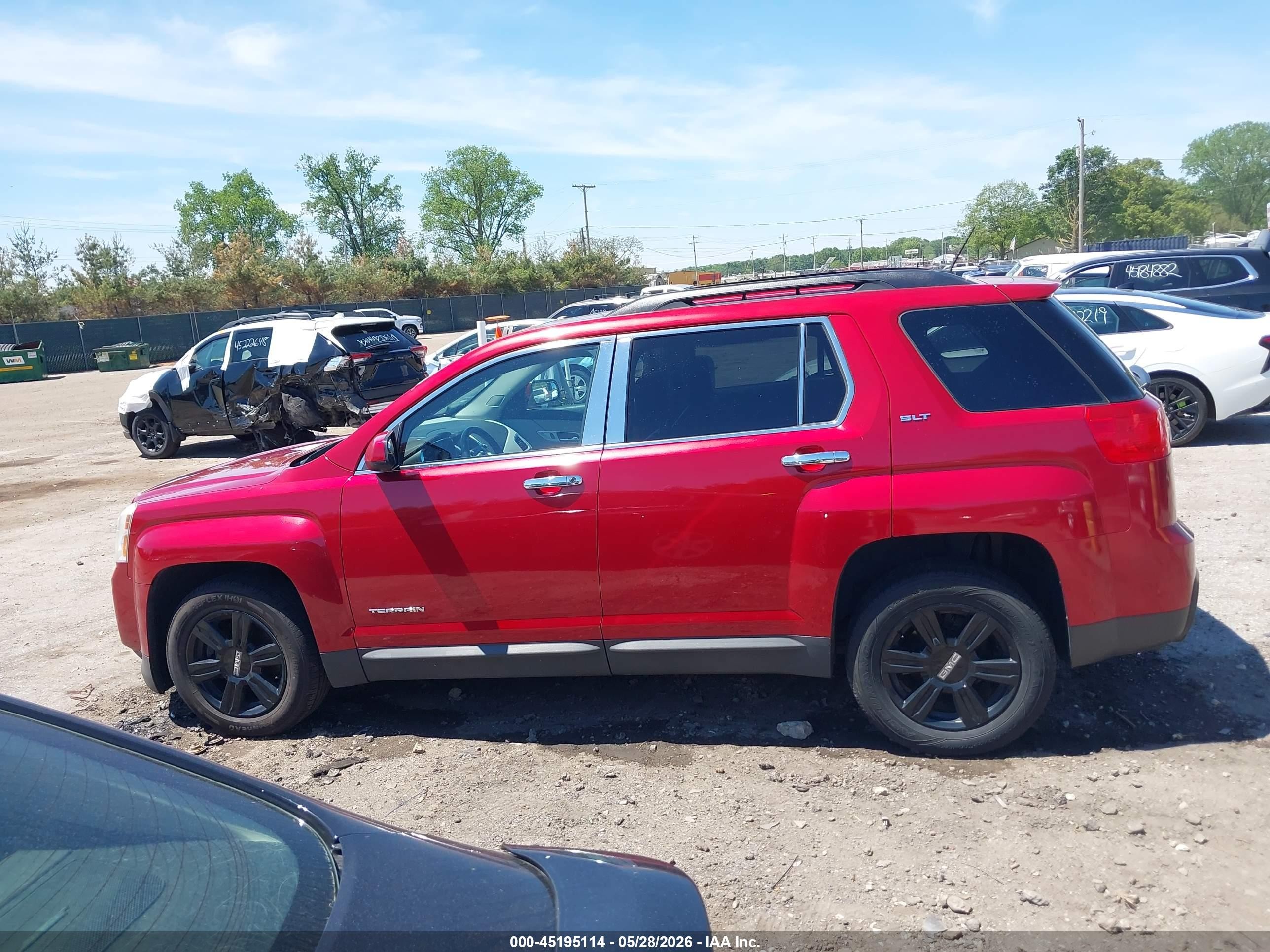 2015 Gmc Terrain Slt-1 Red vin: 2GKFLSE39F6270655