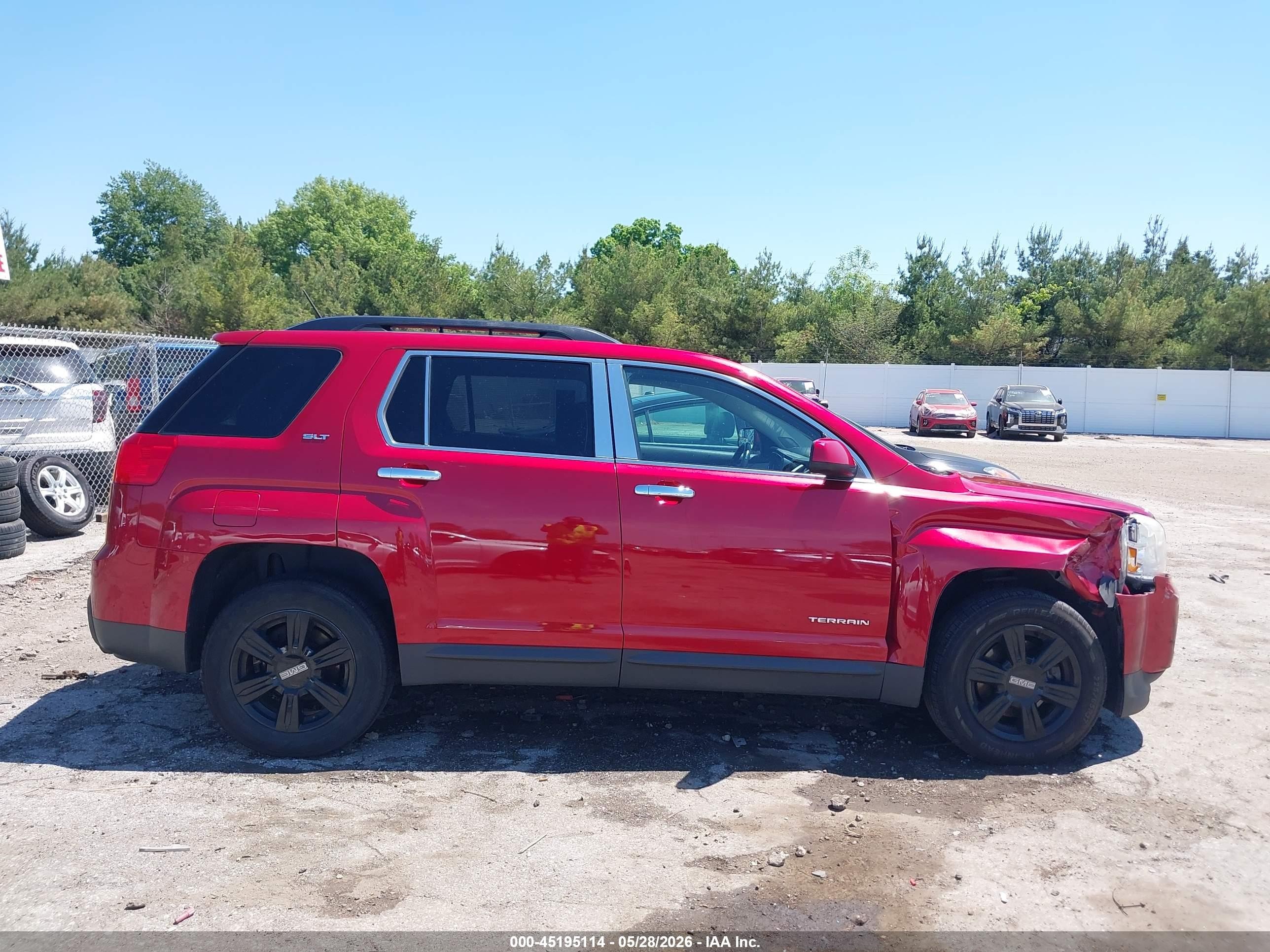 2015 Gmc Terrain Slt-1 Red vin: 2GKFLSE39F6270655
