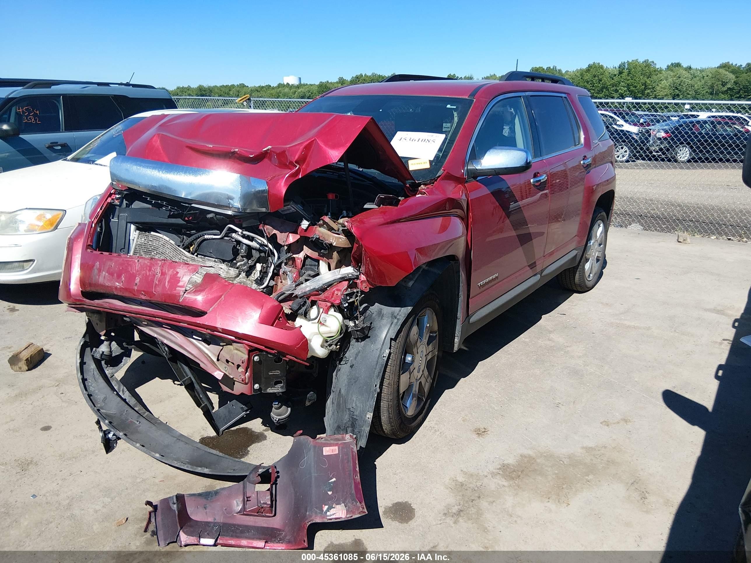 2015 Gmc Terrain Slt-1 Red vin: 2GKFLSE39F6414155