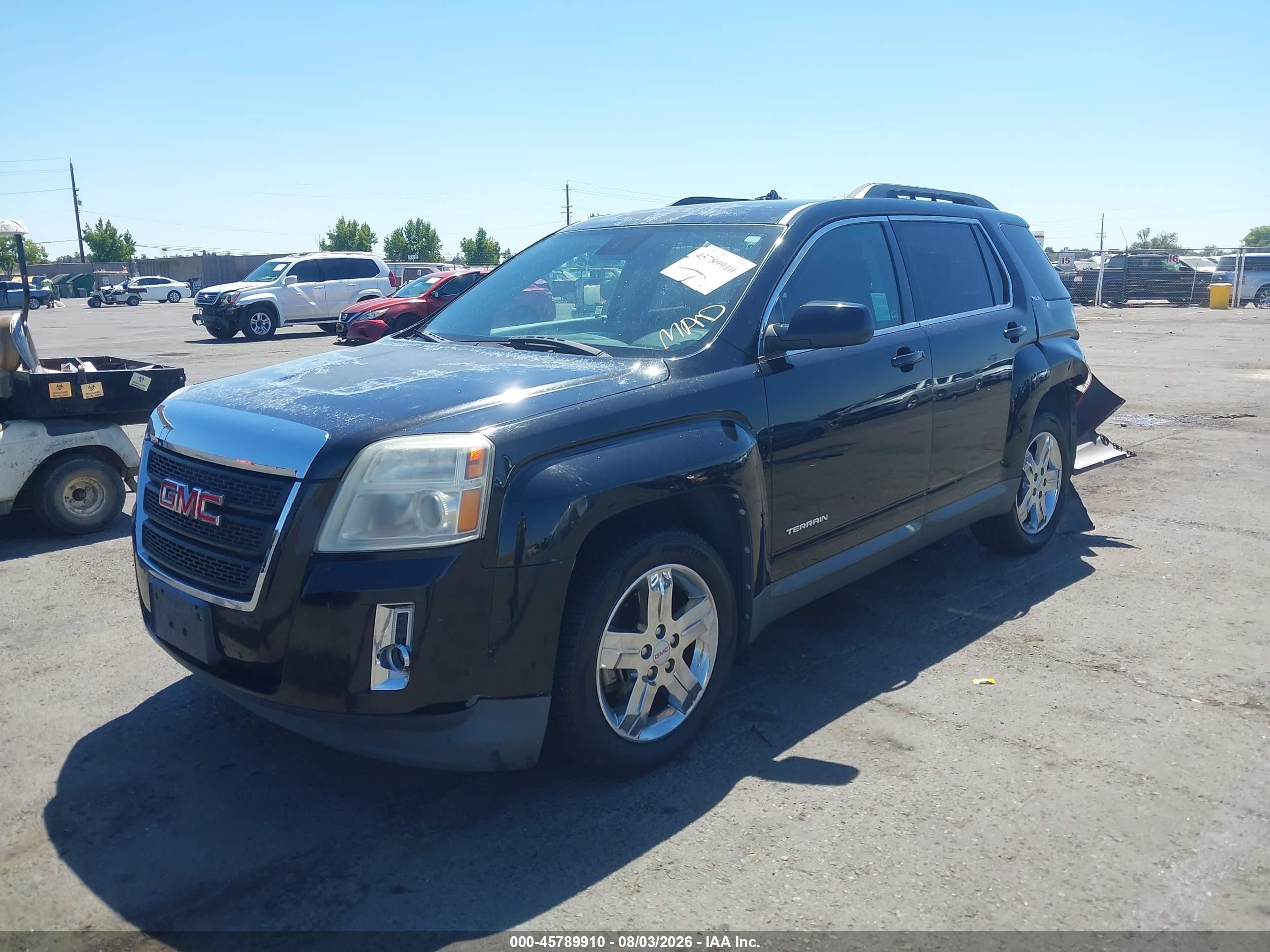 2012 Gmc Terrain Sle-2 Black vin: 2GKFLSE54C6170301